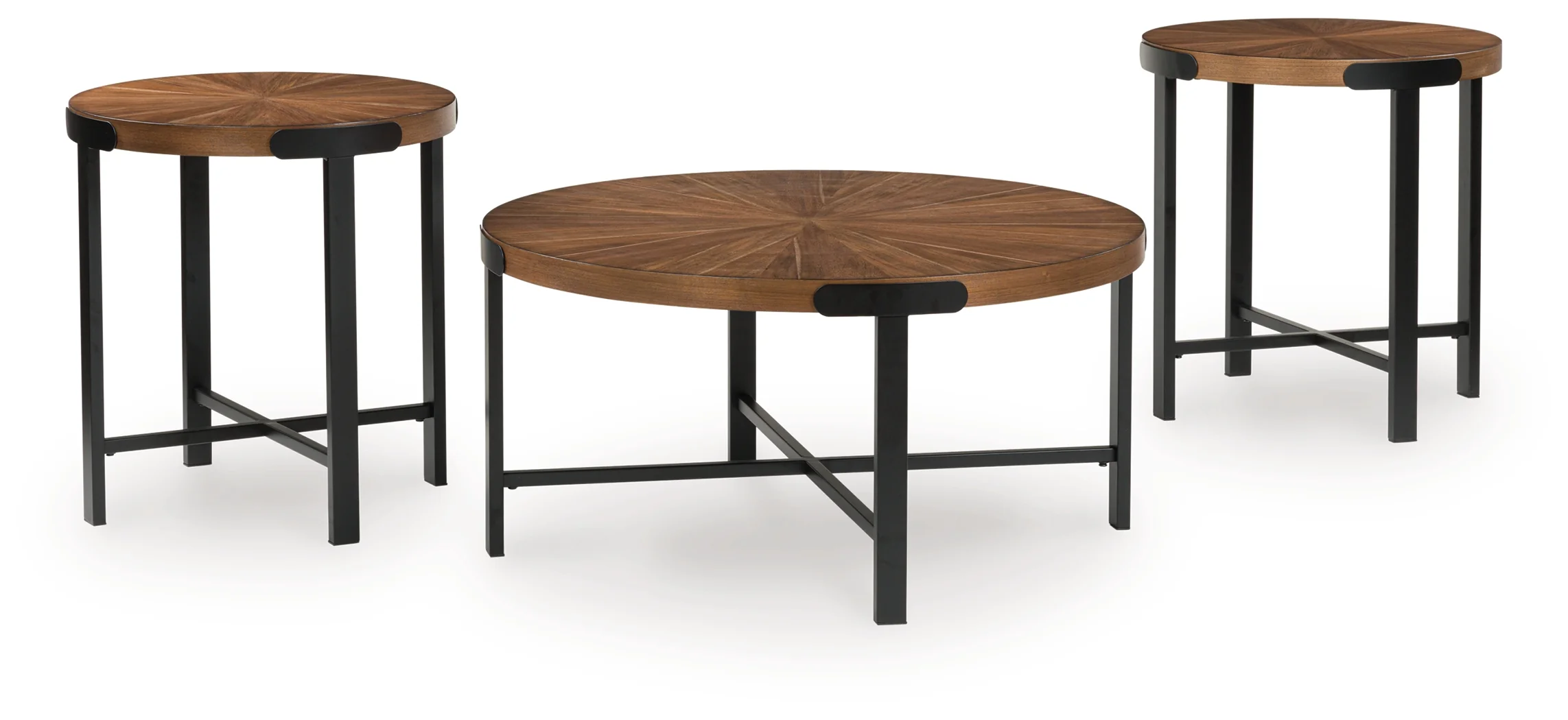 Crosstrail Brown Occasional Table Set (Set of 3) - Image 2