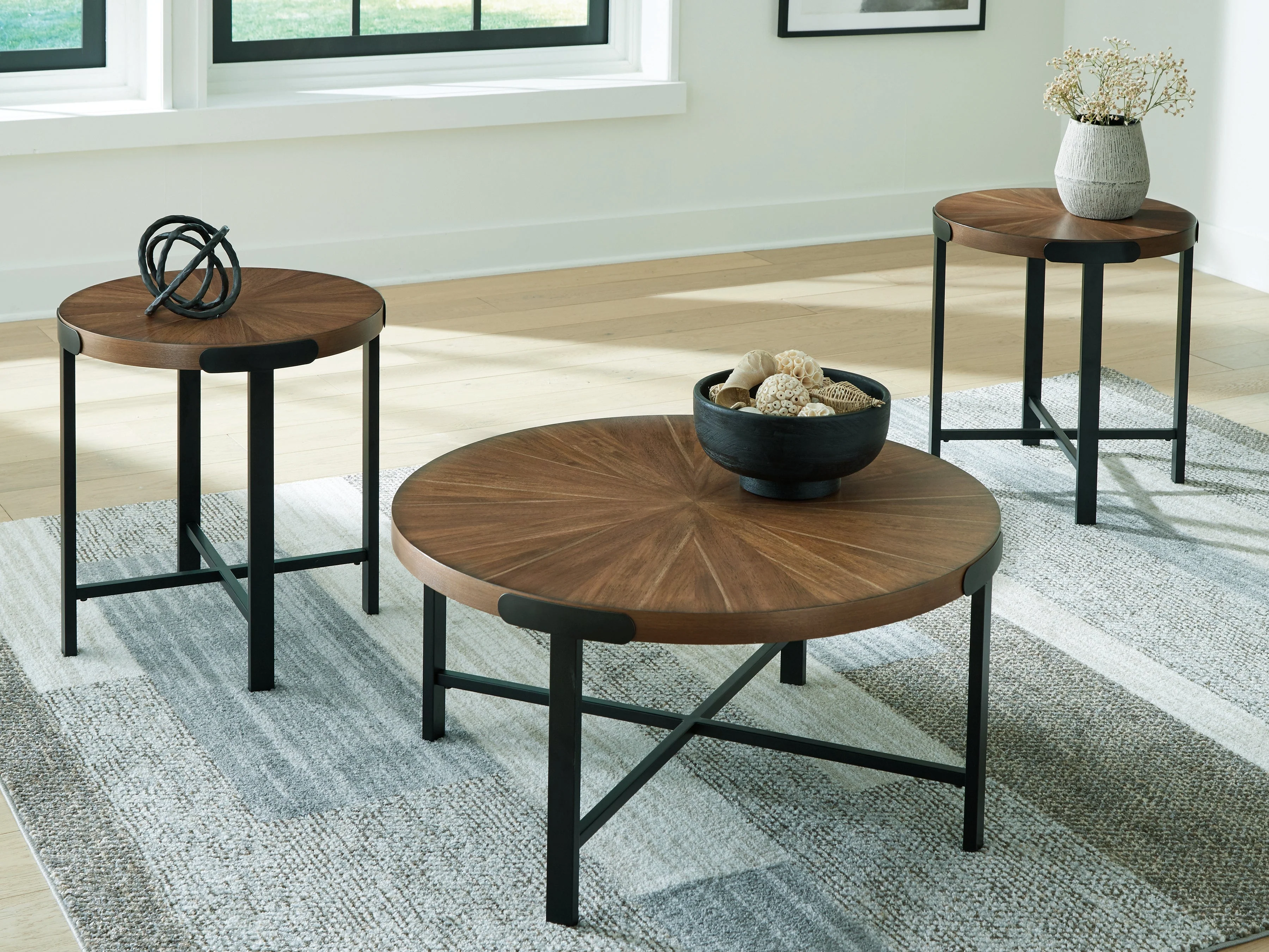Crosstrail Brown Occasional Table Set (Set of 3) (Online Special Price) - Image 9