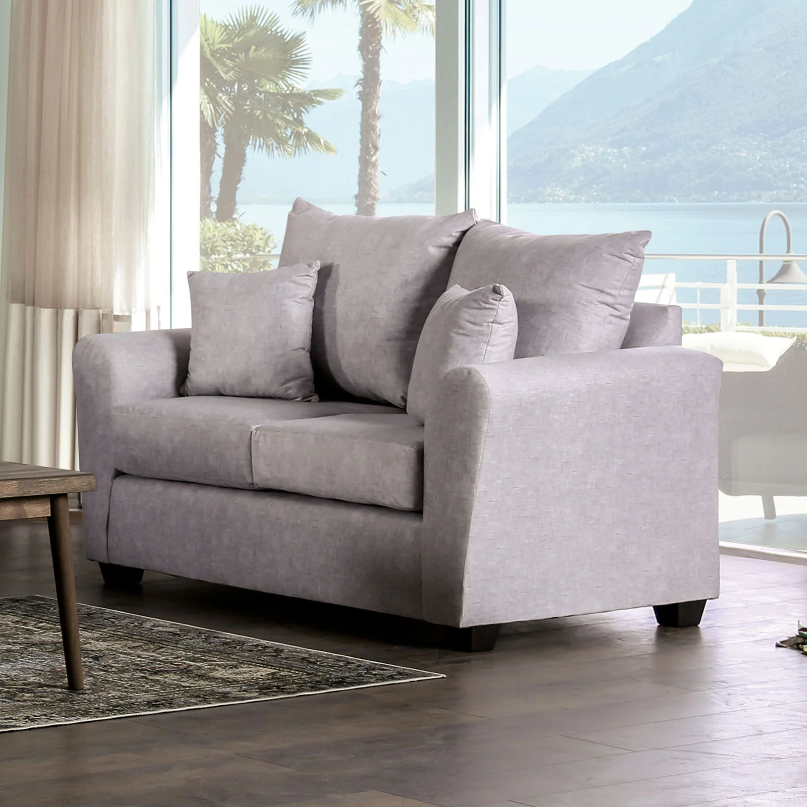 Croydon Light Gray Sofa & Loveseat - Image 3