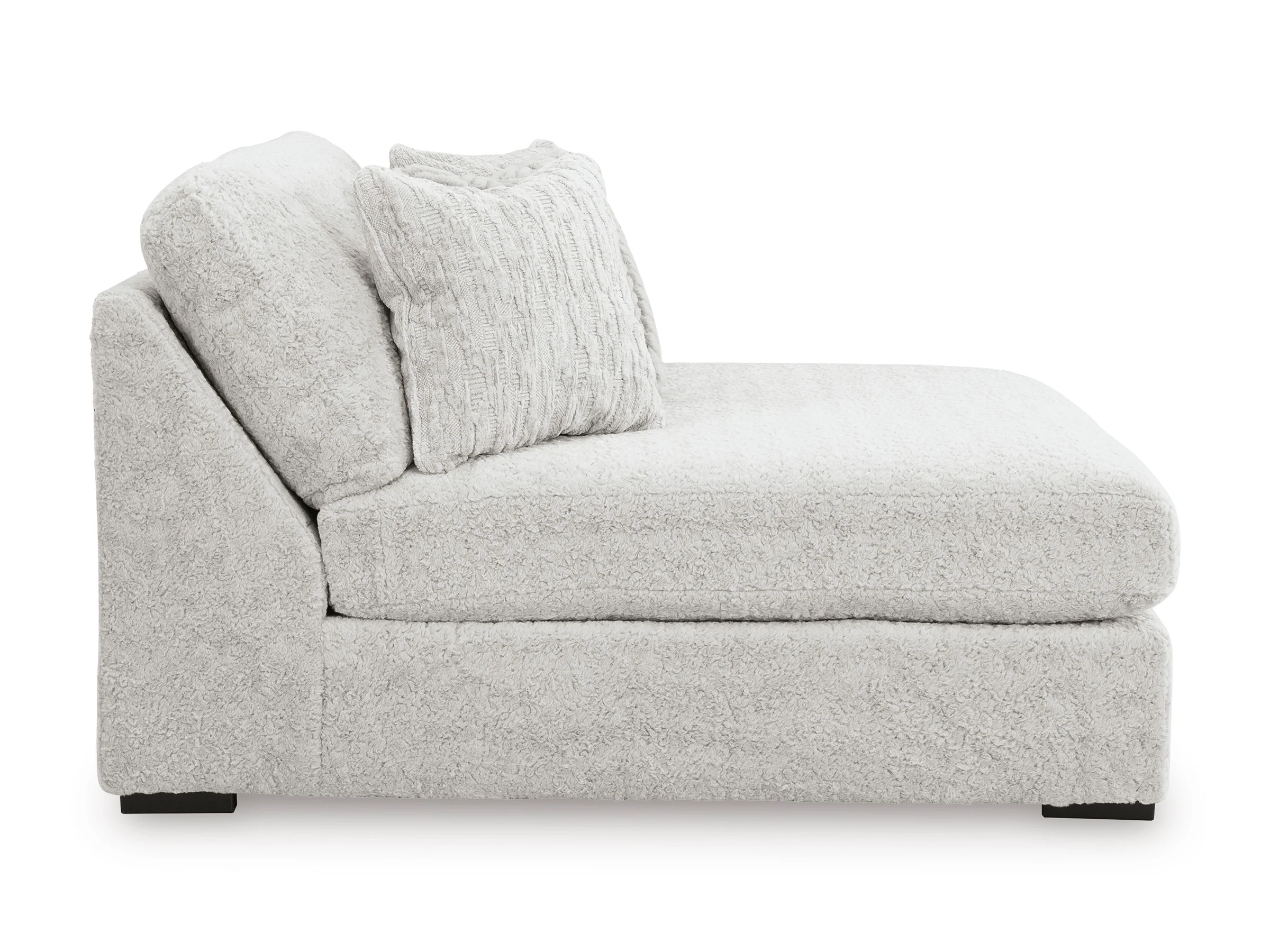 Cuddle Plush Arctic Oversized Armless Chaise - Image 6