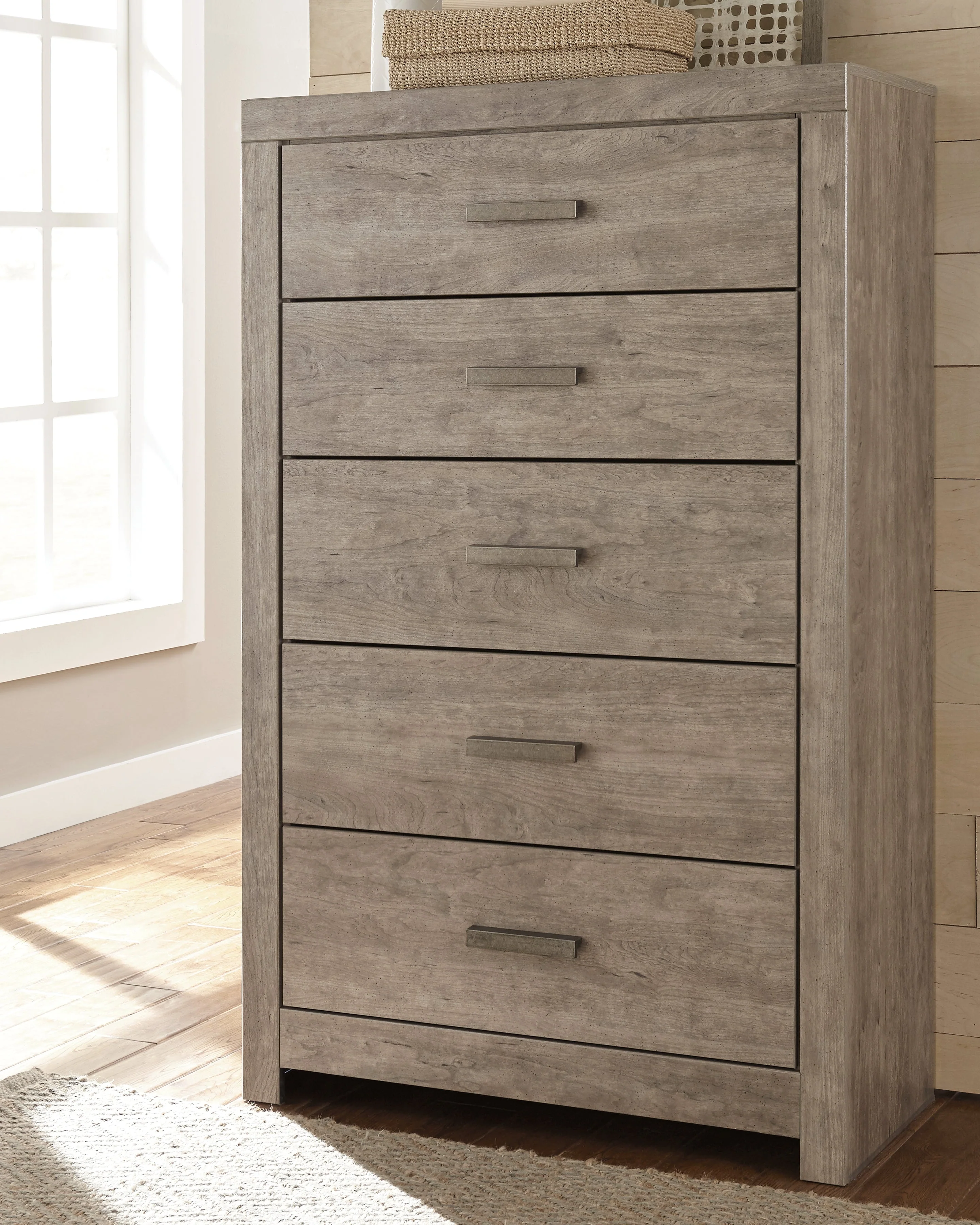 Culverbach Gray King Panel Bed & Dresser & Mirror & Chest (Online Special Price) - Image 10