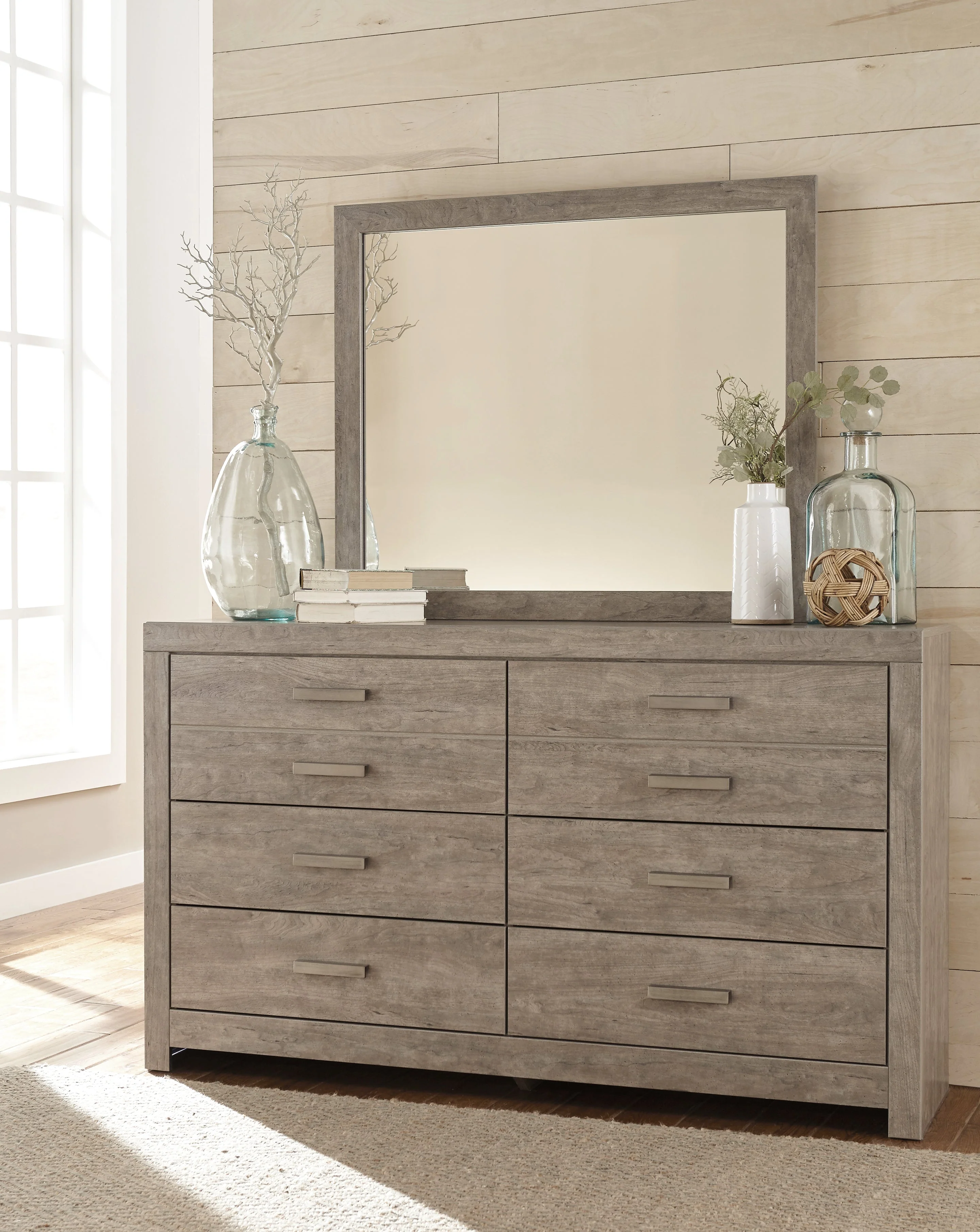 Culverbach Gray King Panel Bed & Dresser & Mirror & Chest (Online Special Price) - Image 9