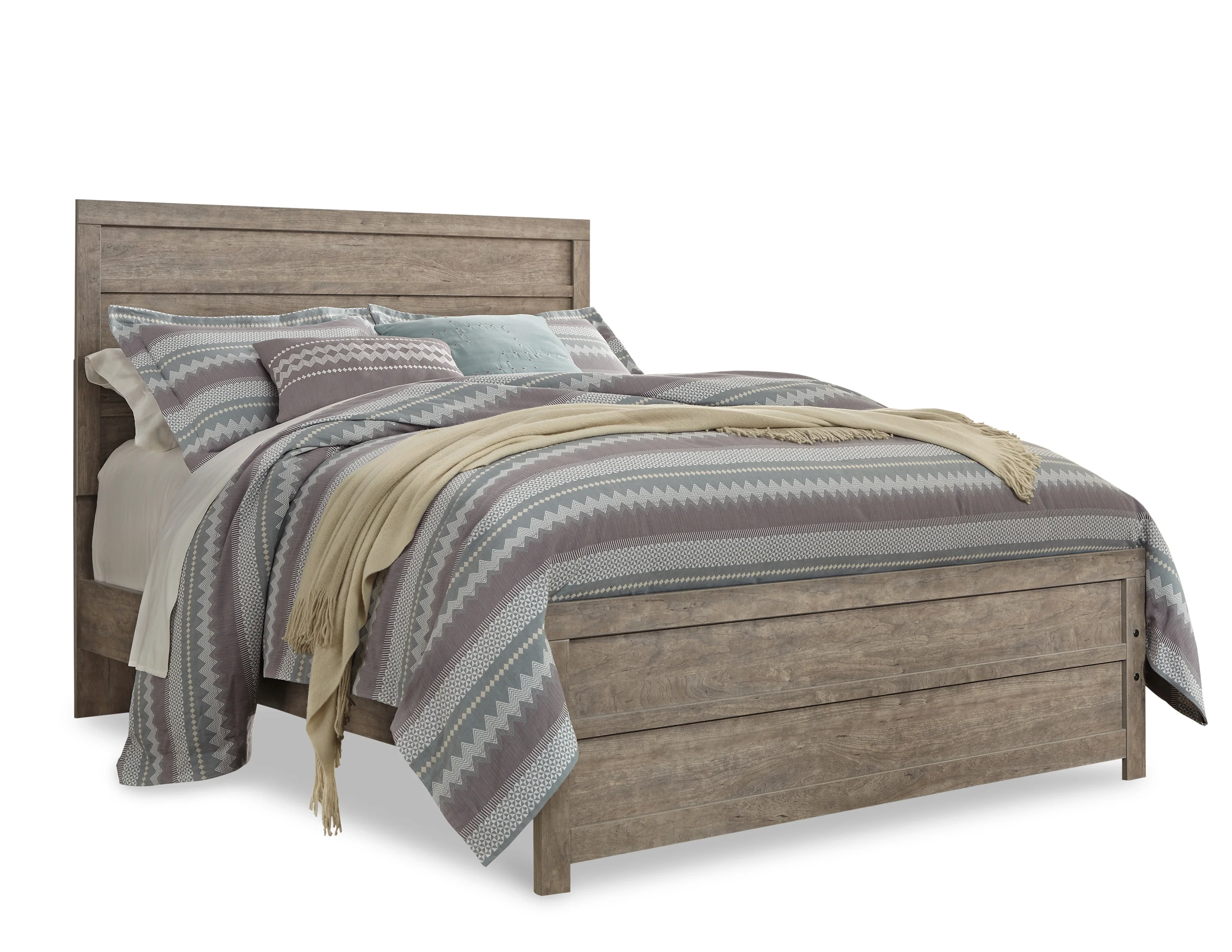 Culverbach Gray Queen Panel Bed, Dresser and Mirror - Image 4