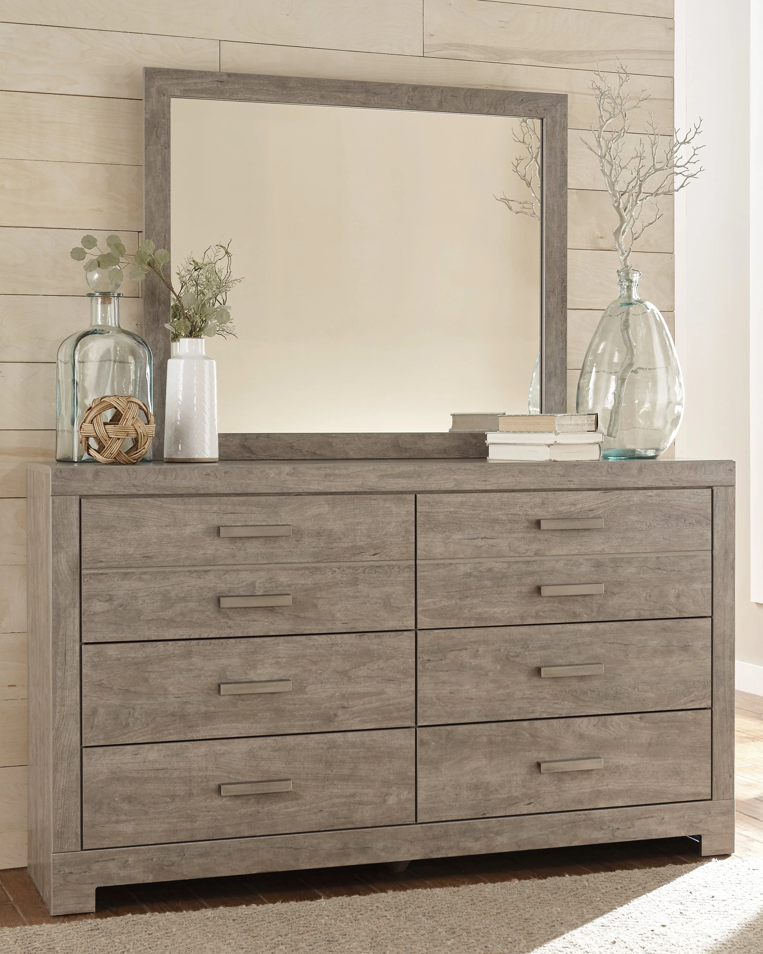 Culverbach Gray Queen Panel Bedroom Set with Dresser, Mirror and Nightstand (Online Special Price) - Image 9