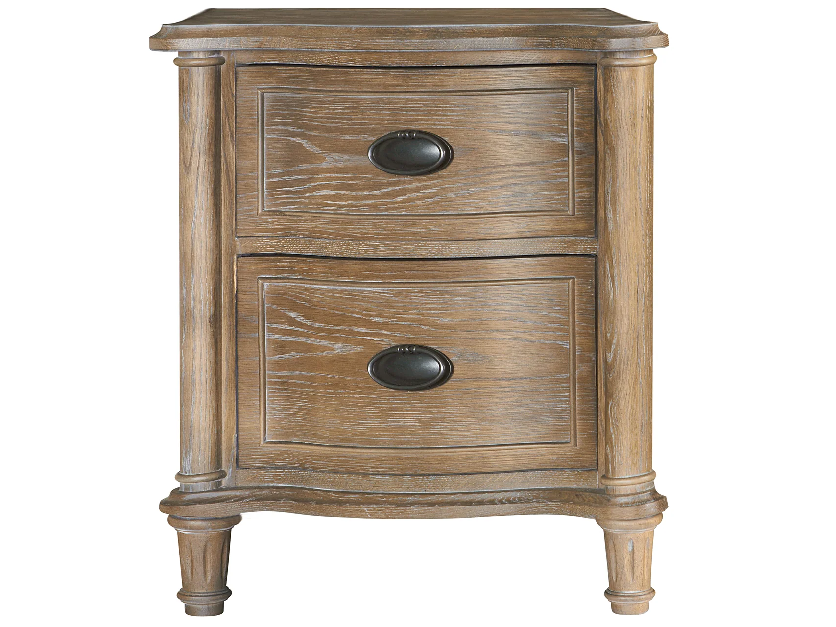 Curated Greige Nightstand