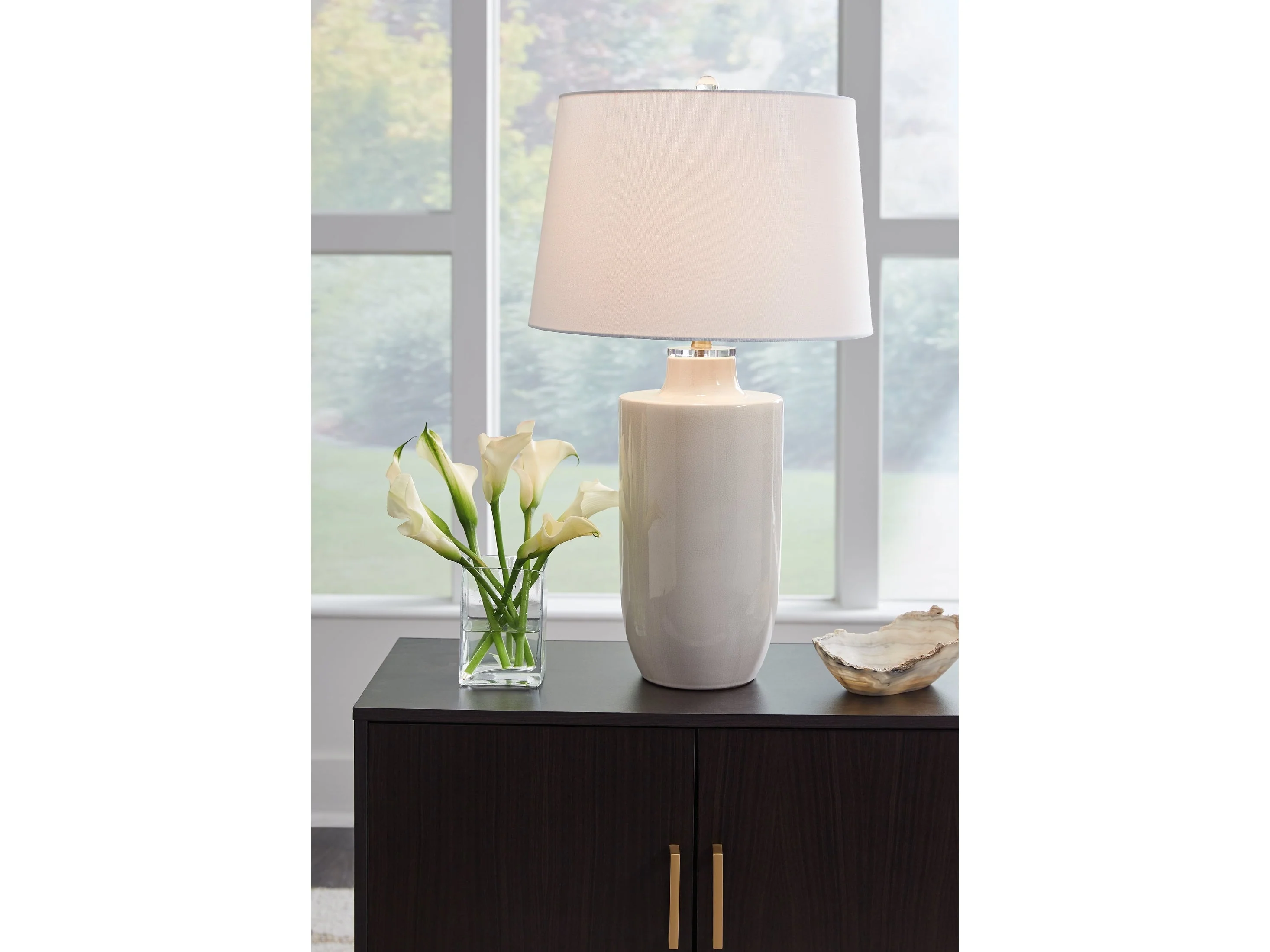 Cylener Off White Table Lamp (Set of 2) (Online Special Price)