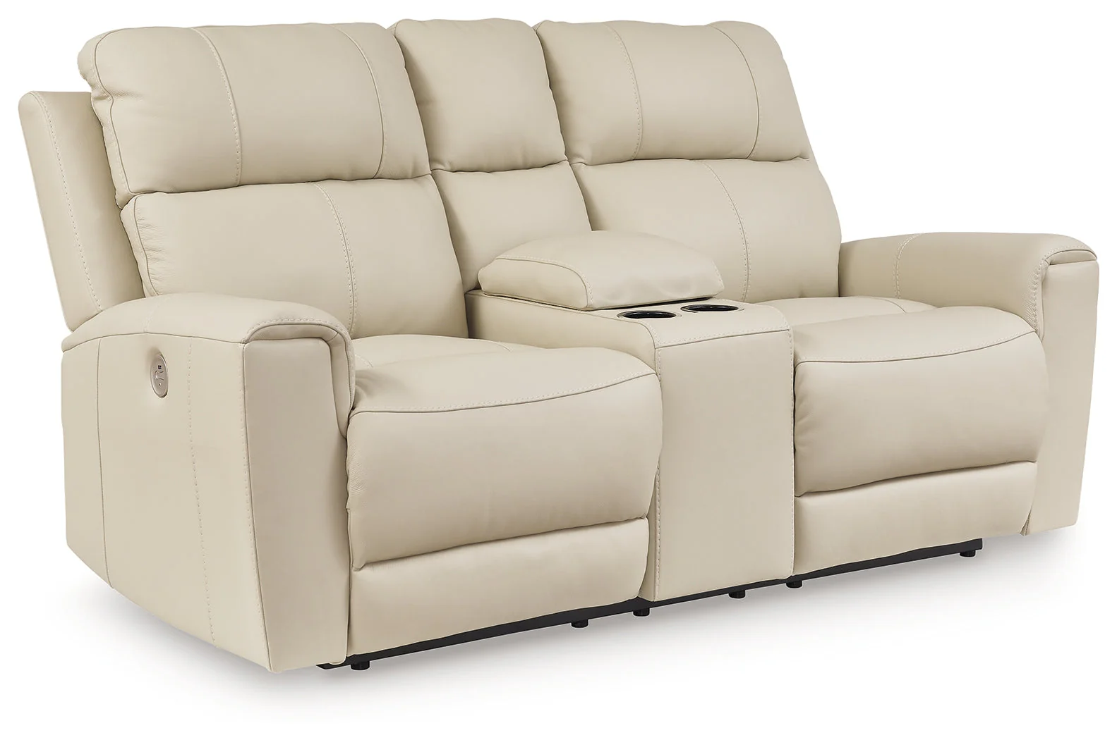 Dahlmoore Almond Power Loveseat w/Console (Online Special Price) - Image 2