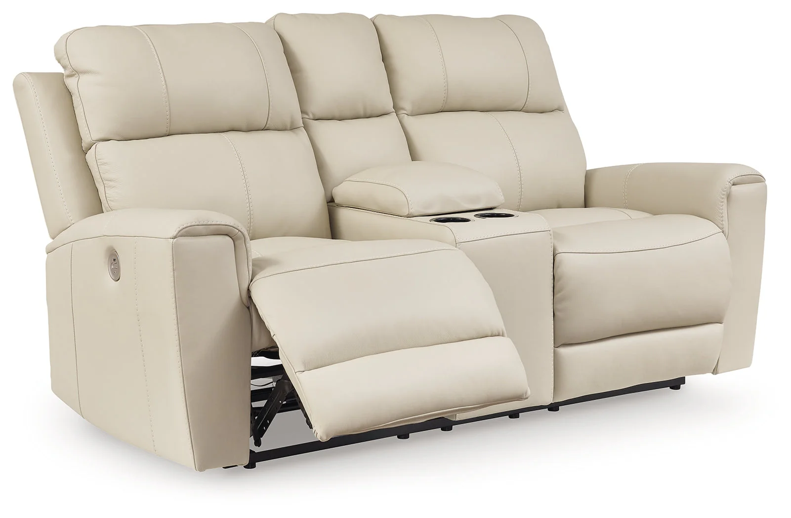 Dahlmoore Almond Power Loveseat w/Console (Online Special Price) - Image 3