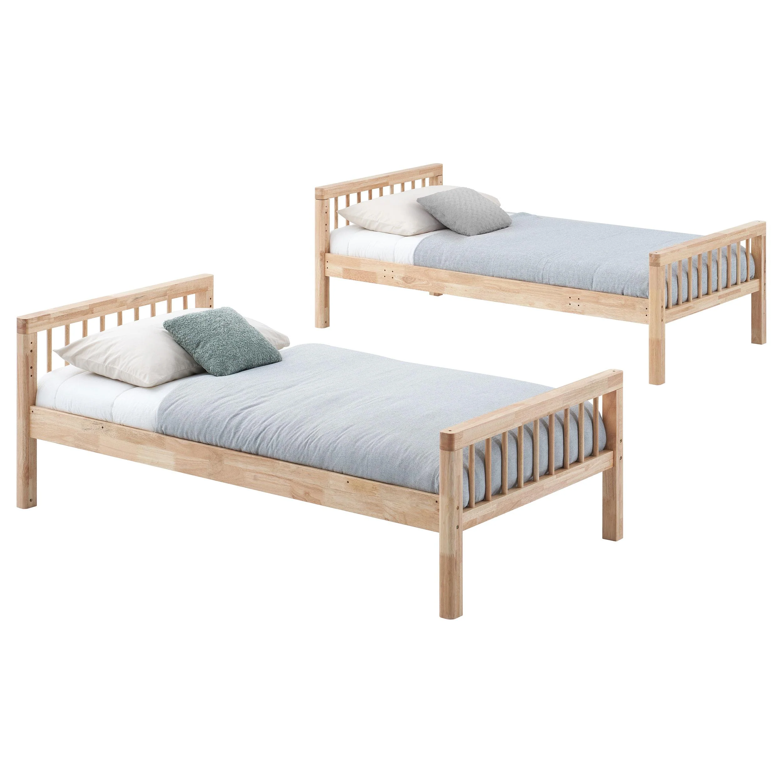 Dakota Natural Wood Twin Over Twin Bunk Bed - Image 10