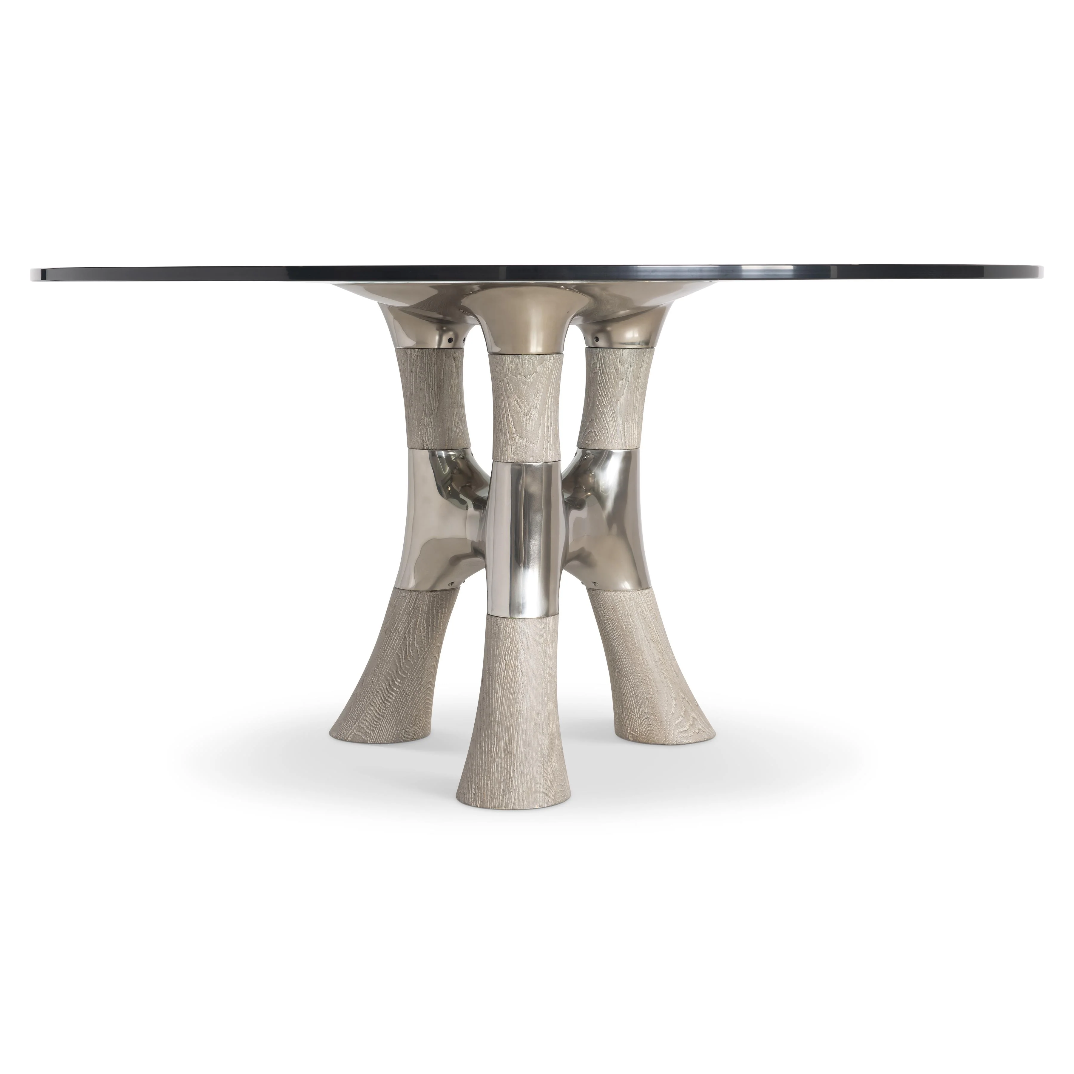 Dalton Light Bronze/Weathered Greige 54" Dining Table - Image 3