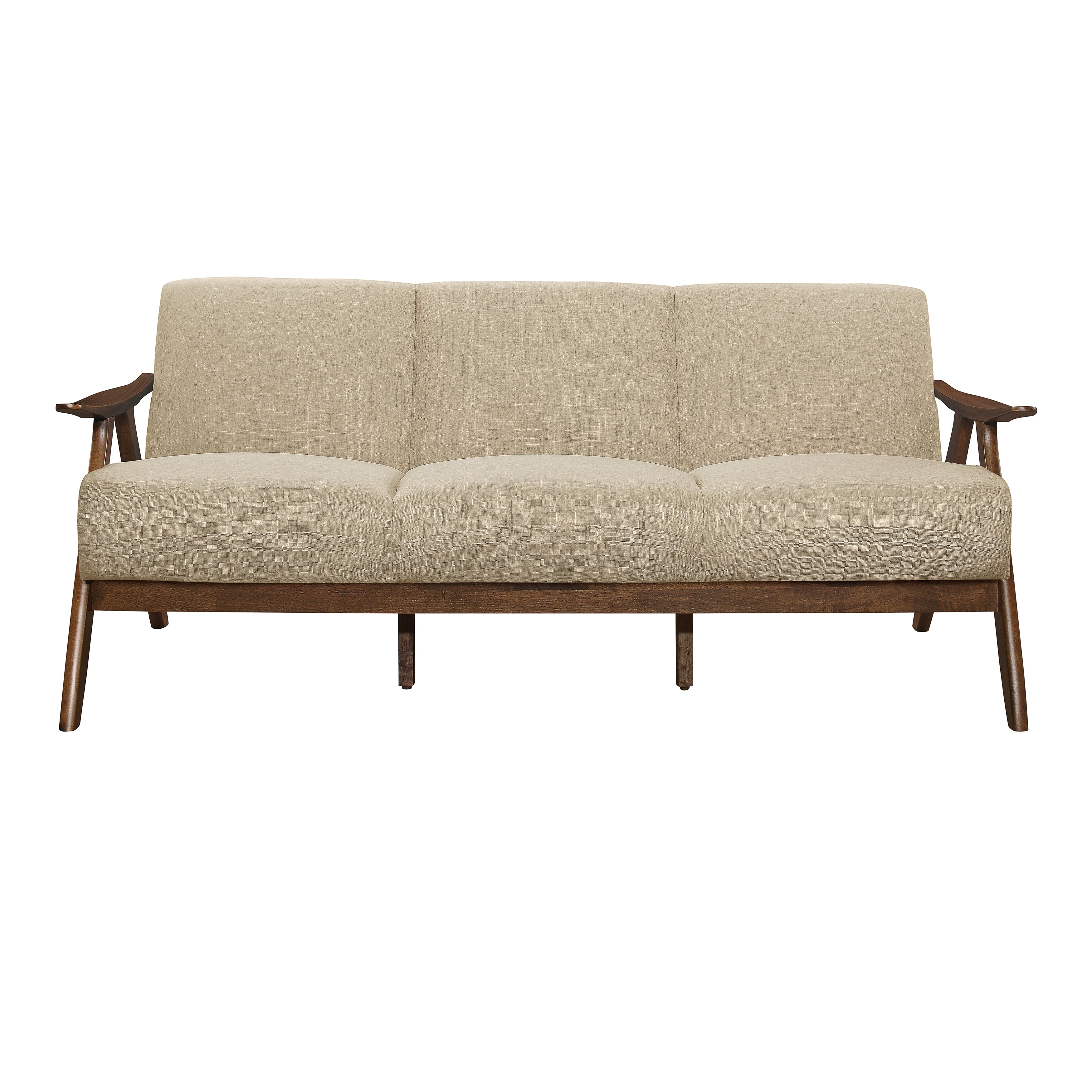 Damala Walnut / Brown Sofa & Loveseat - Image 2