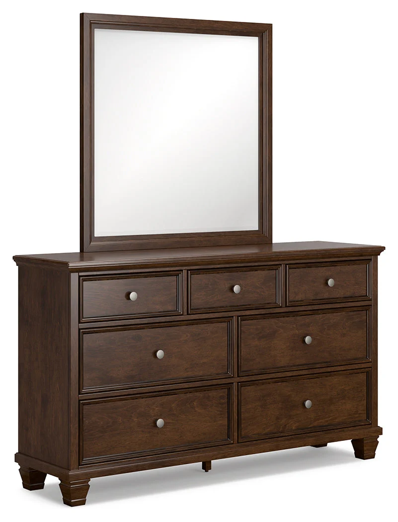 Danabrin Brown California King Panel 4-Piece Bedroom Set - Image 11