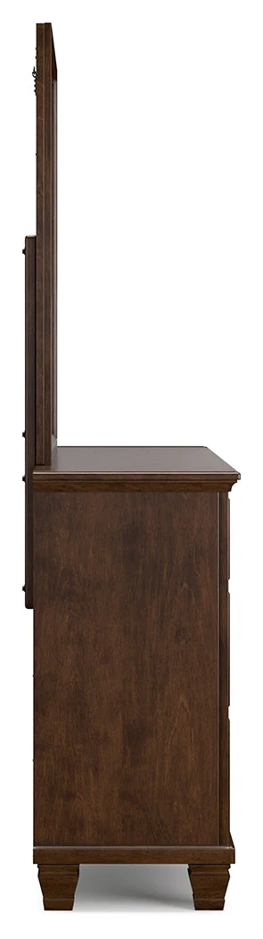 Danabrin Brown California King Panel 4-Piece Bedroom Set - Image 13