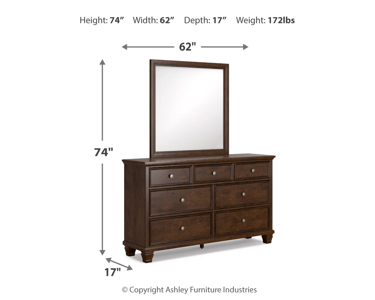 Danabrin Brown Full Panel 5-Piece Bedroom Set (Online Special Price) - Image 16