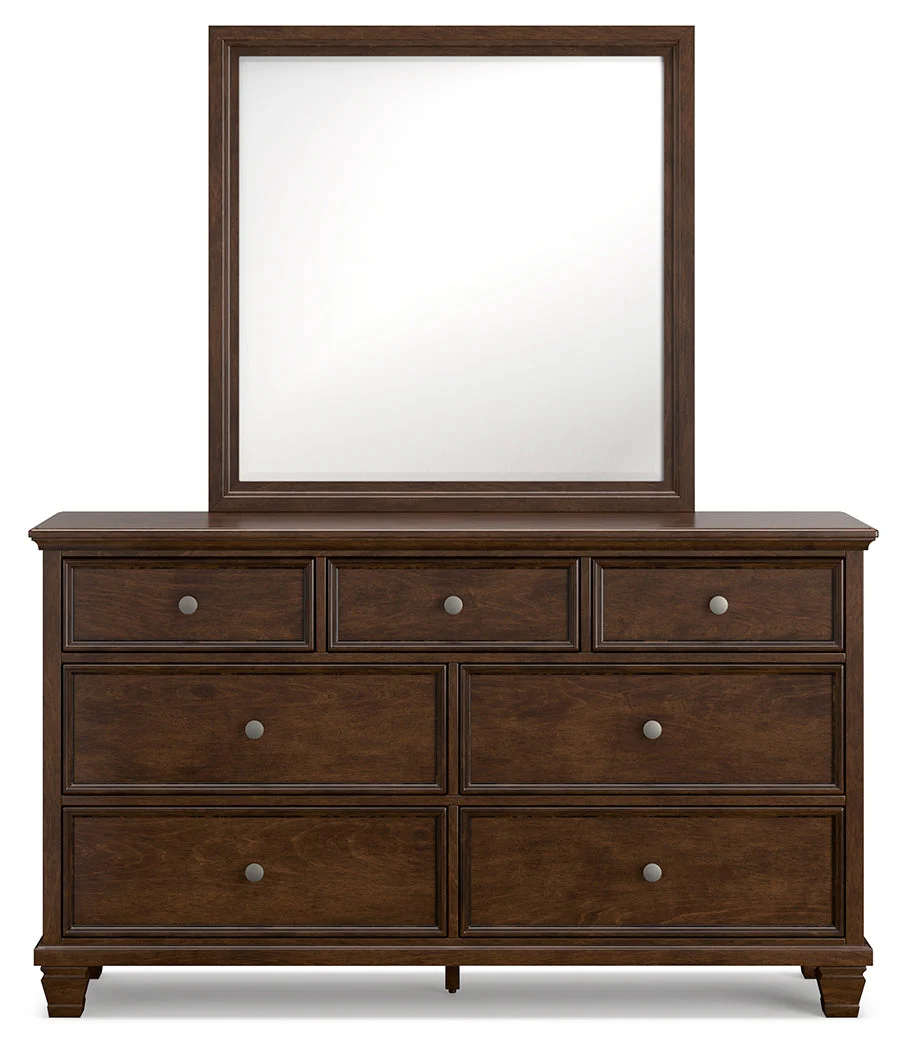 Danabrin Brown Full Panel 6-Piece Bedroom Set w/ 2 Nightstands - Image 11