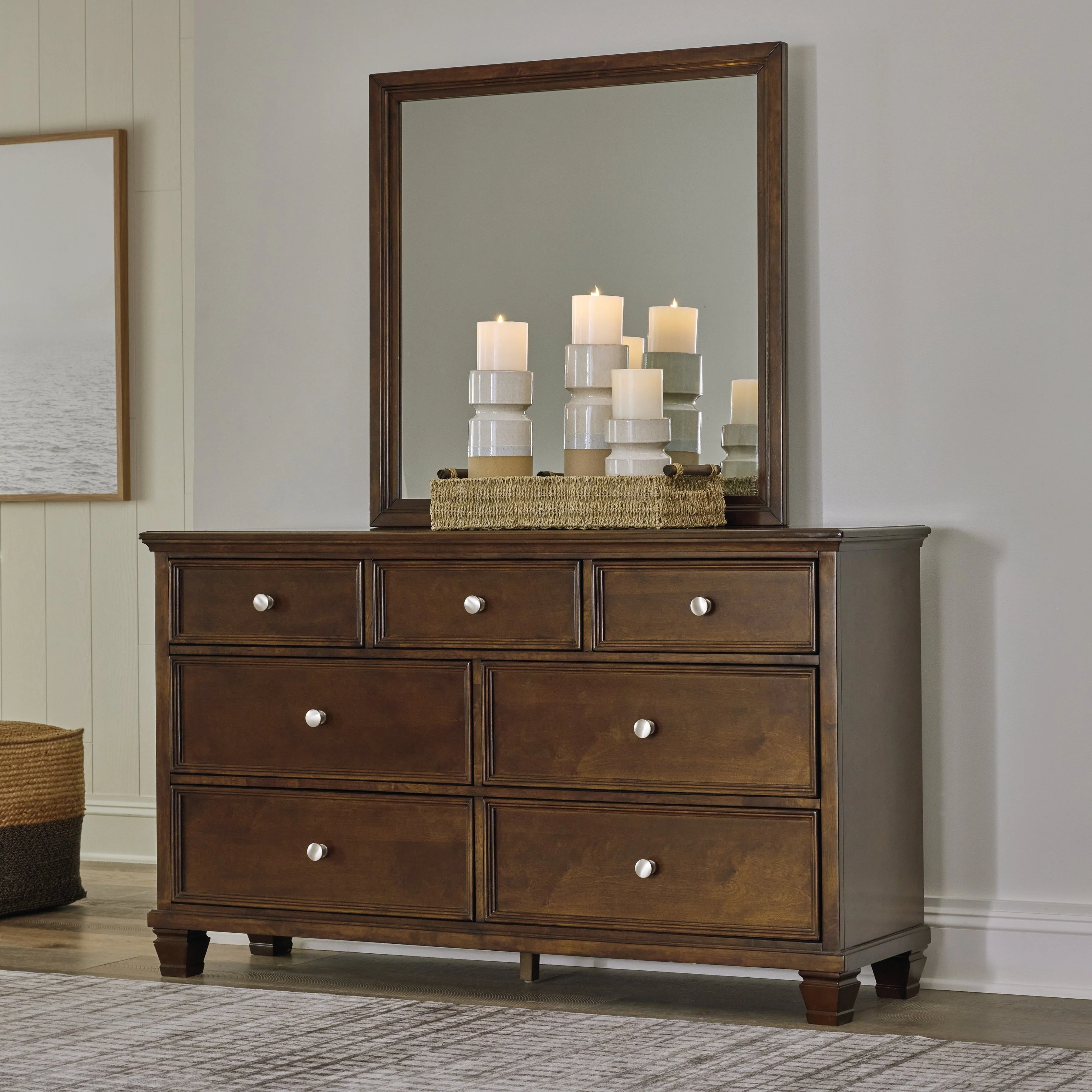 Danabrin Brown King Panel 5-Piece Bedroom Set w/ 2 Nightstands - Image 16