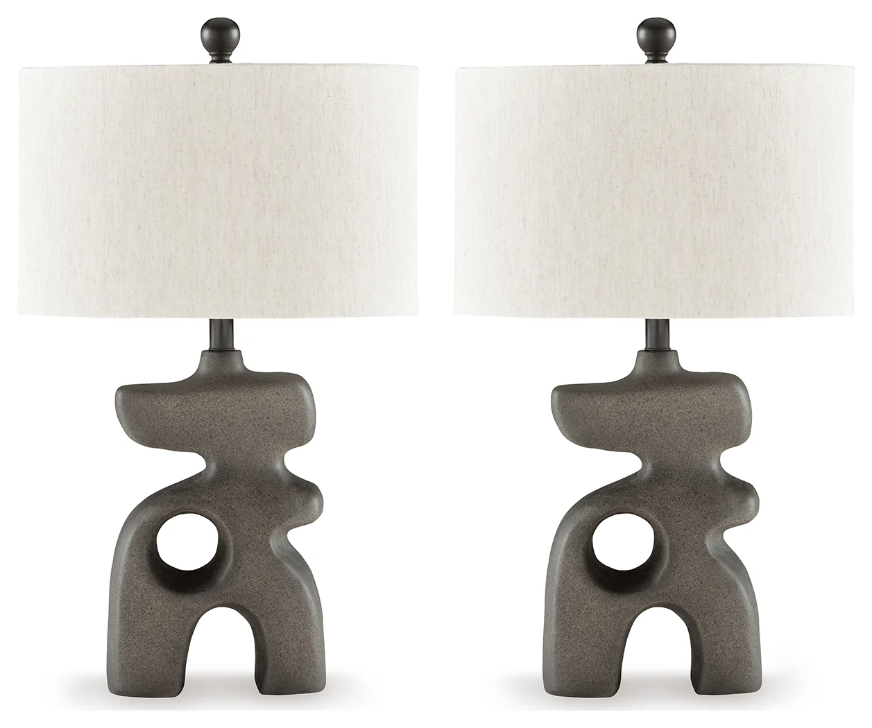 Danacy Distressed Black Table Lamp (Set of 2) - Image 2