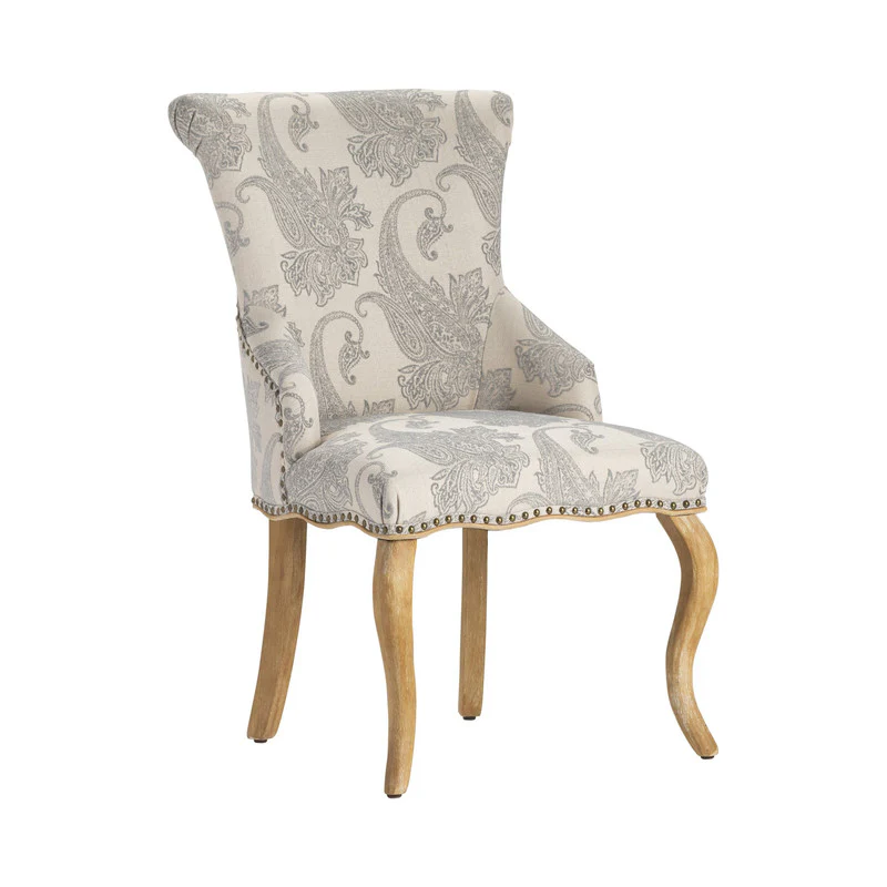 Danielle Gray/Brown Accent Chair - Image 2