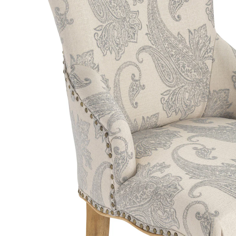 Danielle Gray/Brown Accent Chair - Image 3