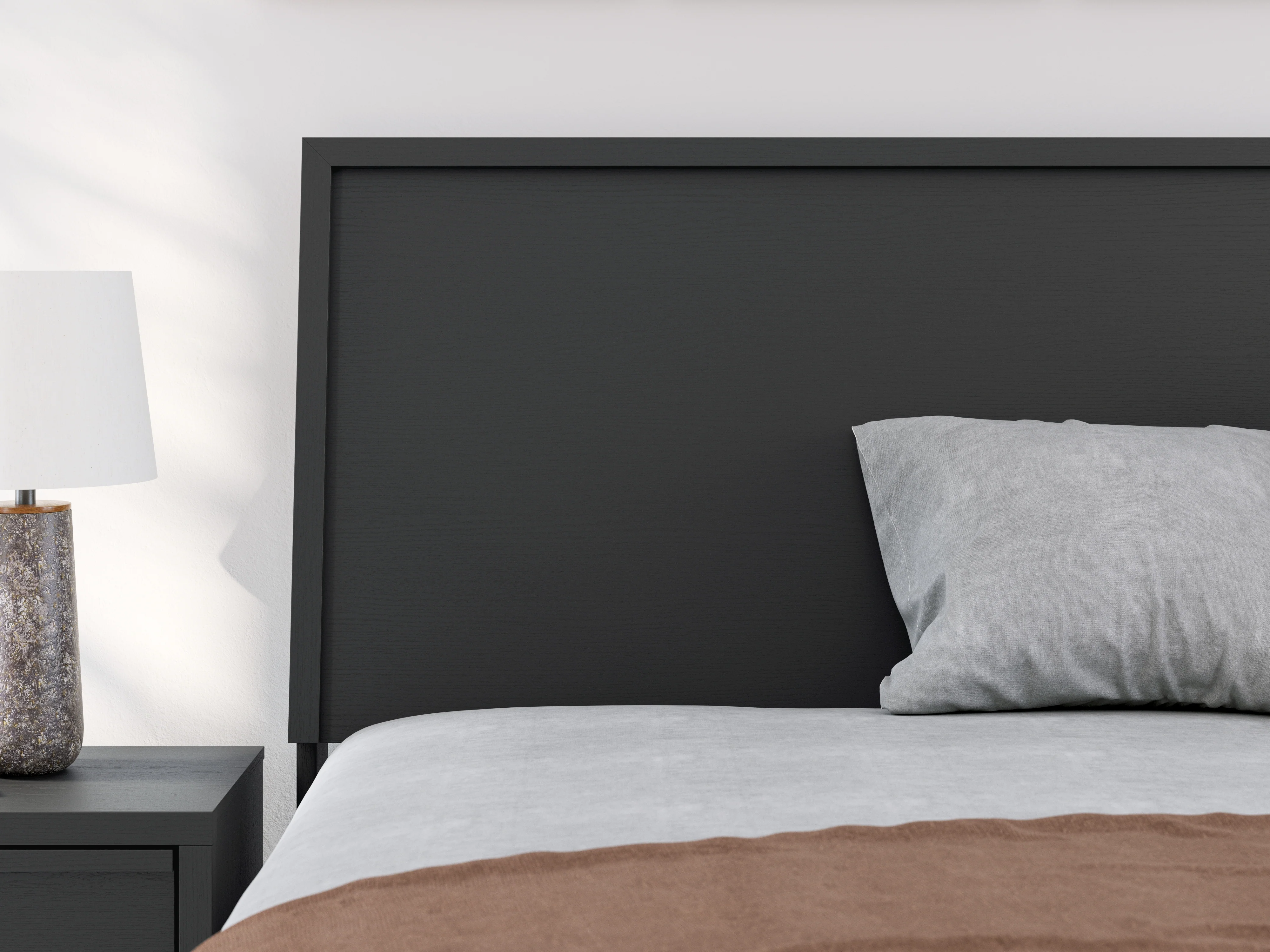 Danziar Black Full Panel Platform Bed, Dresser and Mirror - Image 6