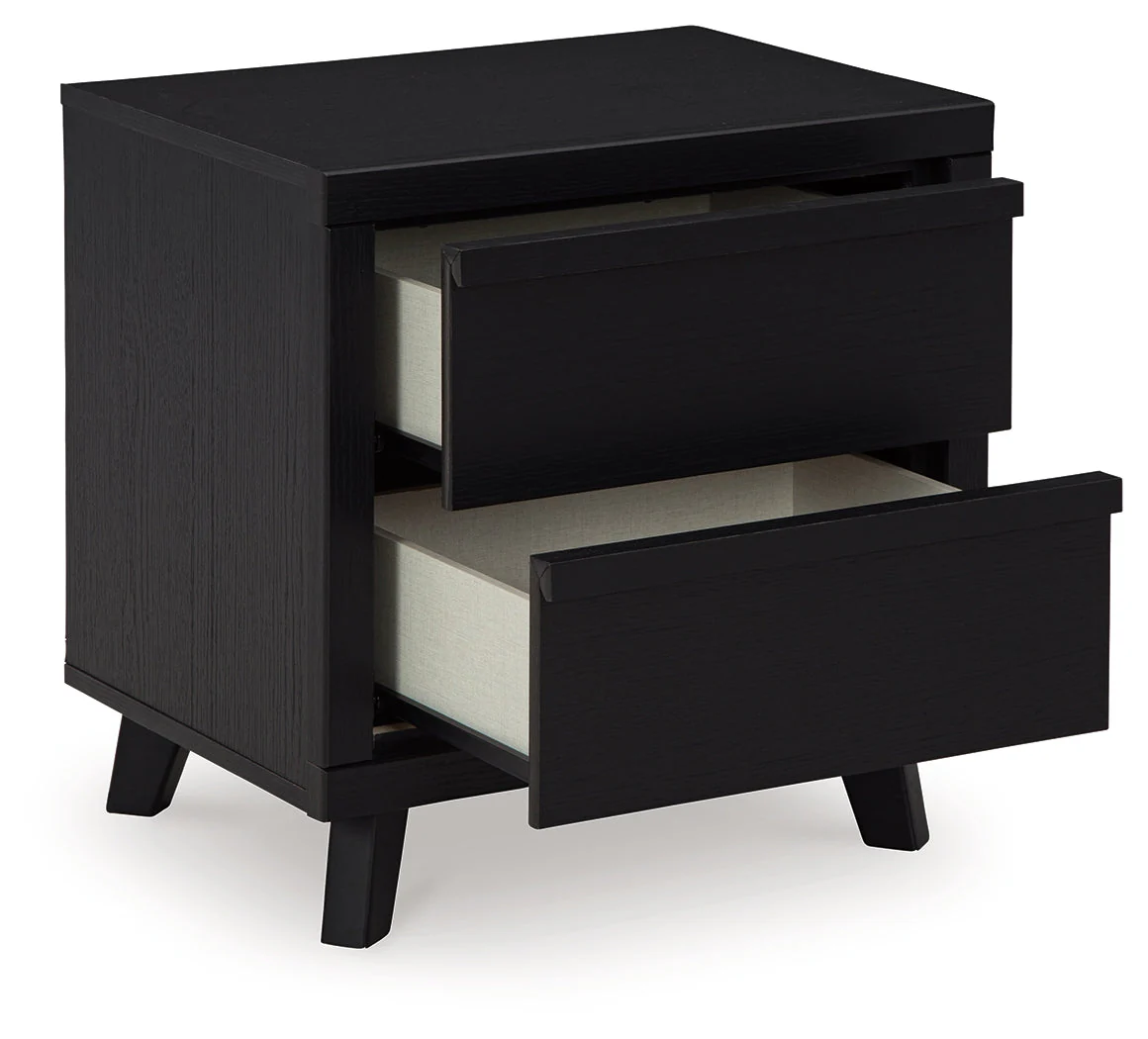 Danziar Black King Panel Bedroom Set with Dresser, Mirror and Nightstand (Online Special Price) - Image 11