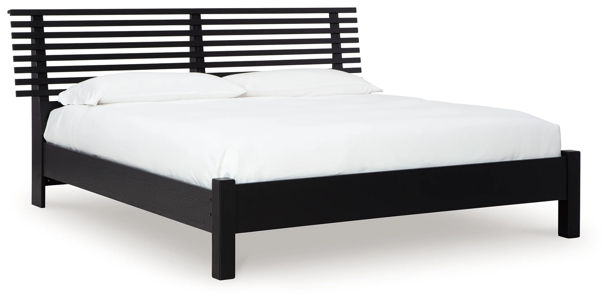 Danziar Black King Slat Panel Bed, Dresser, Mirror and Nightstand (Online Special Price) - Image 6
