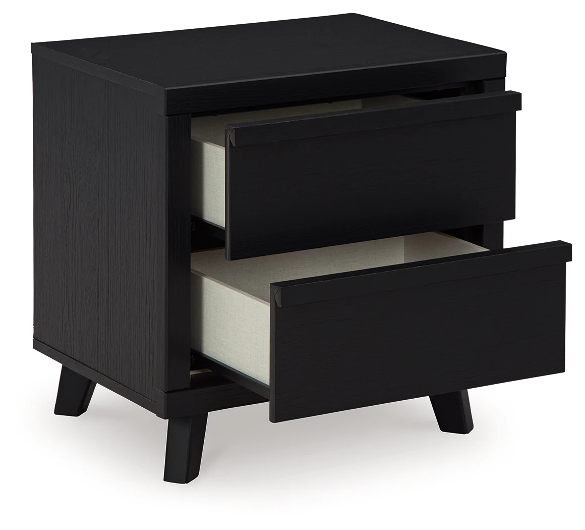 Danziar Black Queen Panel Bedroom Set with 2 Dressers and Nightstand - Image 14