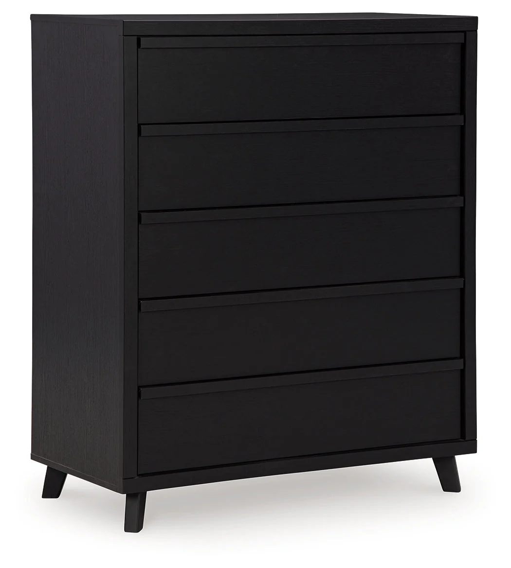 Danziar Black Queen Panel Bedroom Set with Chest and Nightstand (Online Special Price) - Image 12