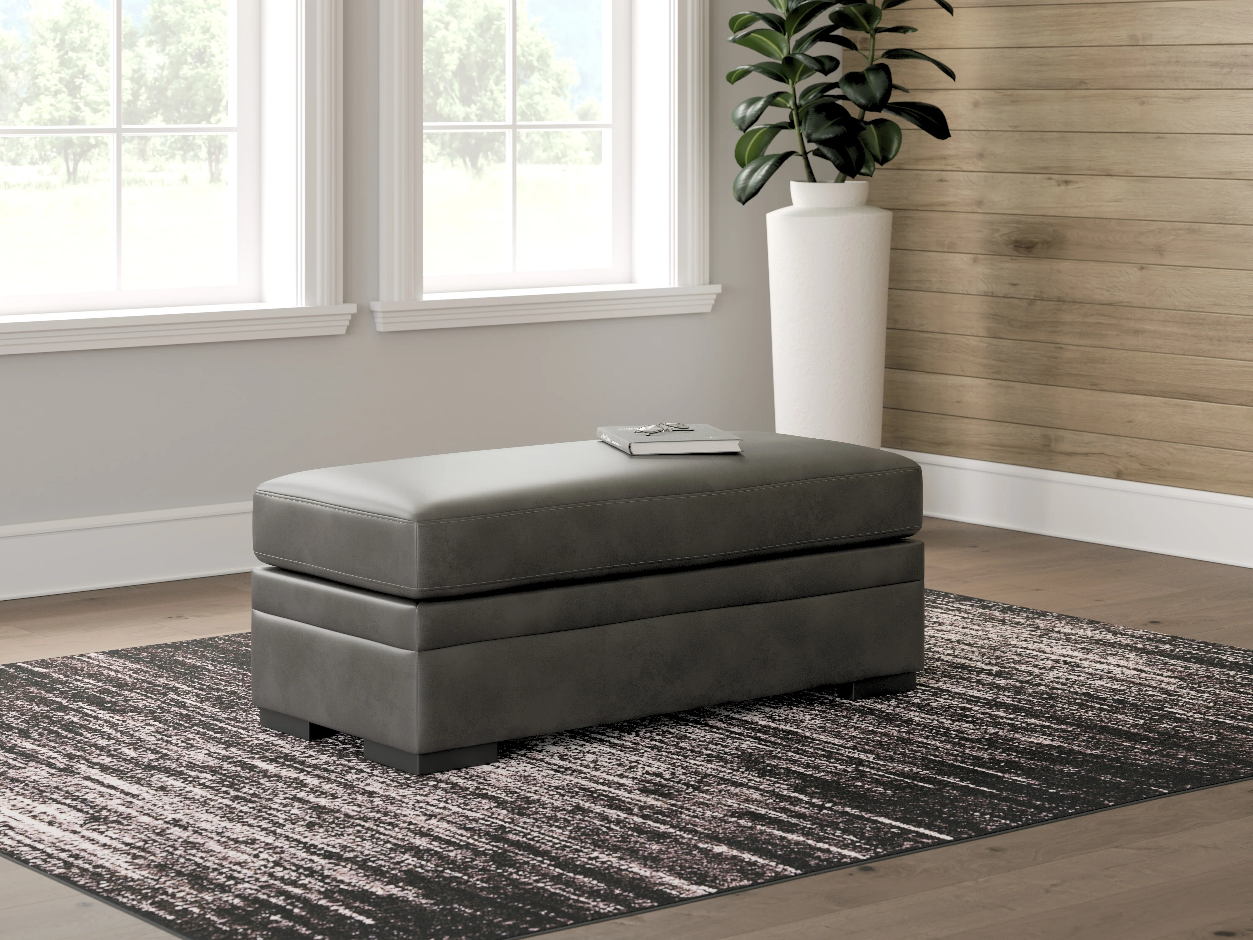 Dara Park Shadow Oversized Accent Ottoman - Image 2