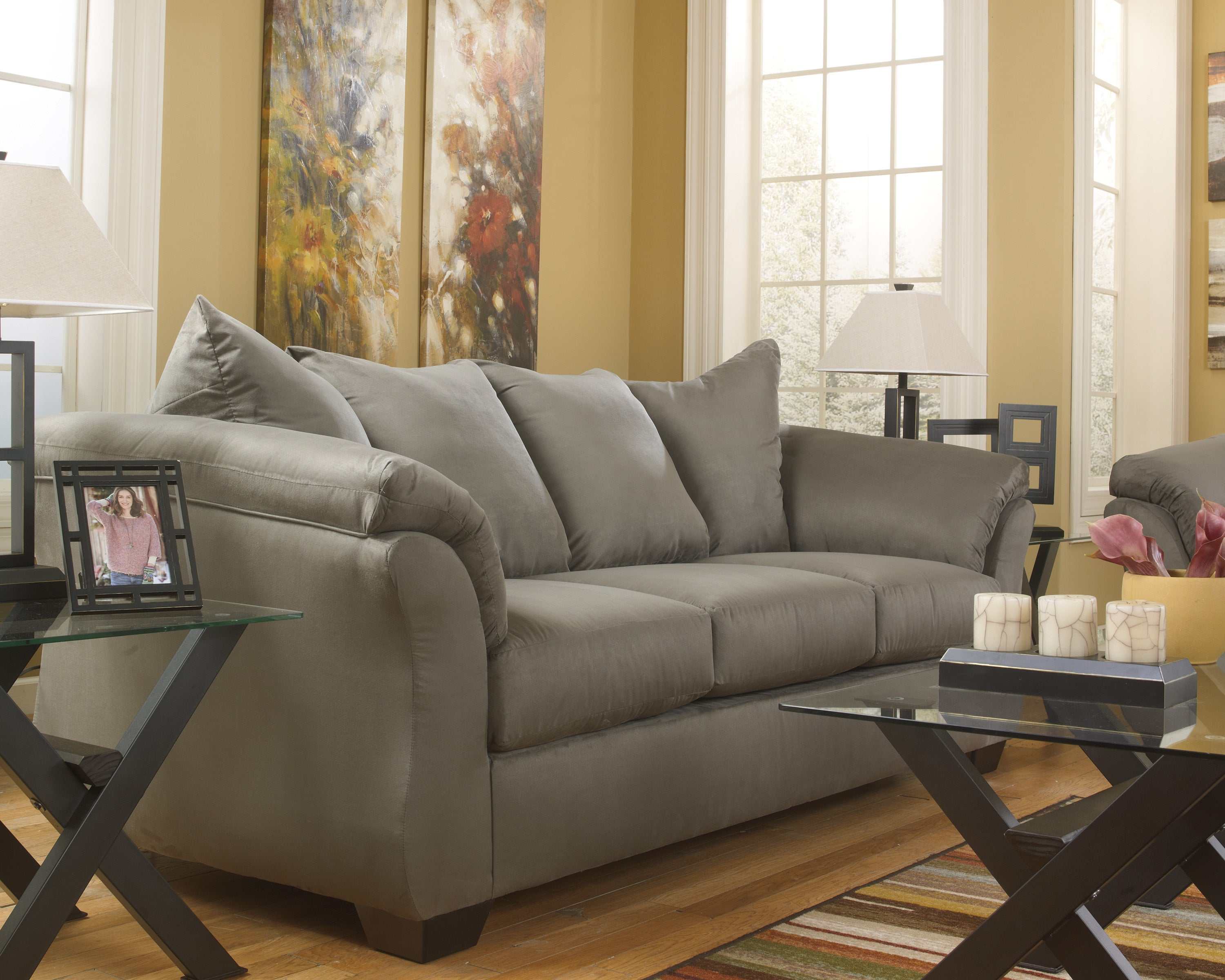 Darcy Stationary Sofa & Loveseat 2pc Living Room Set - Image 14
