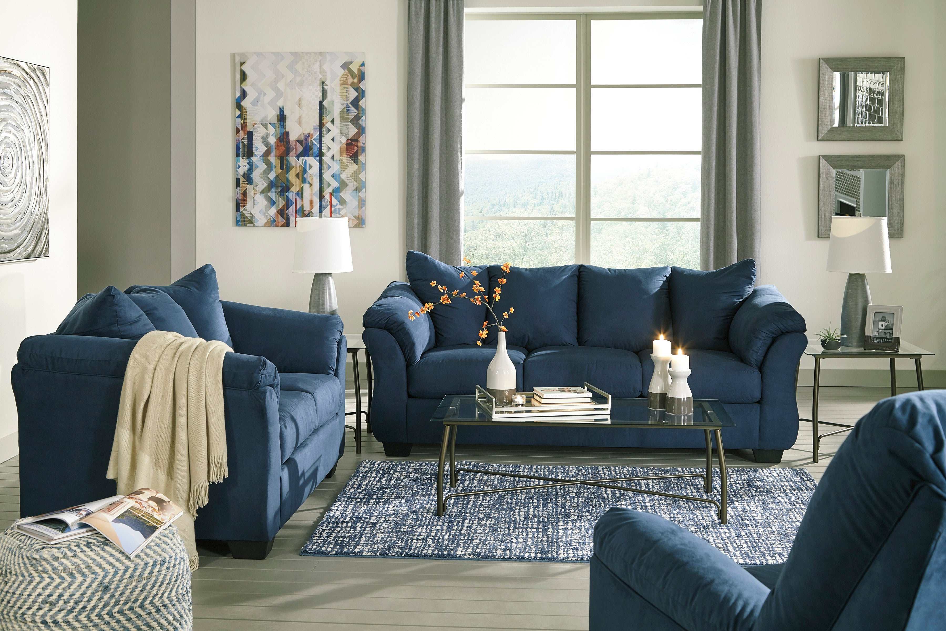 Darcy Stationary Sofa & Loveseat 2pc Living Room Set - Image 19
