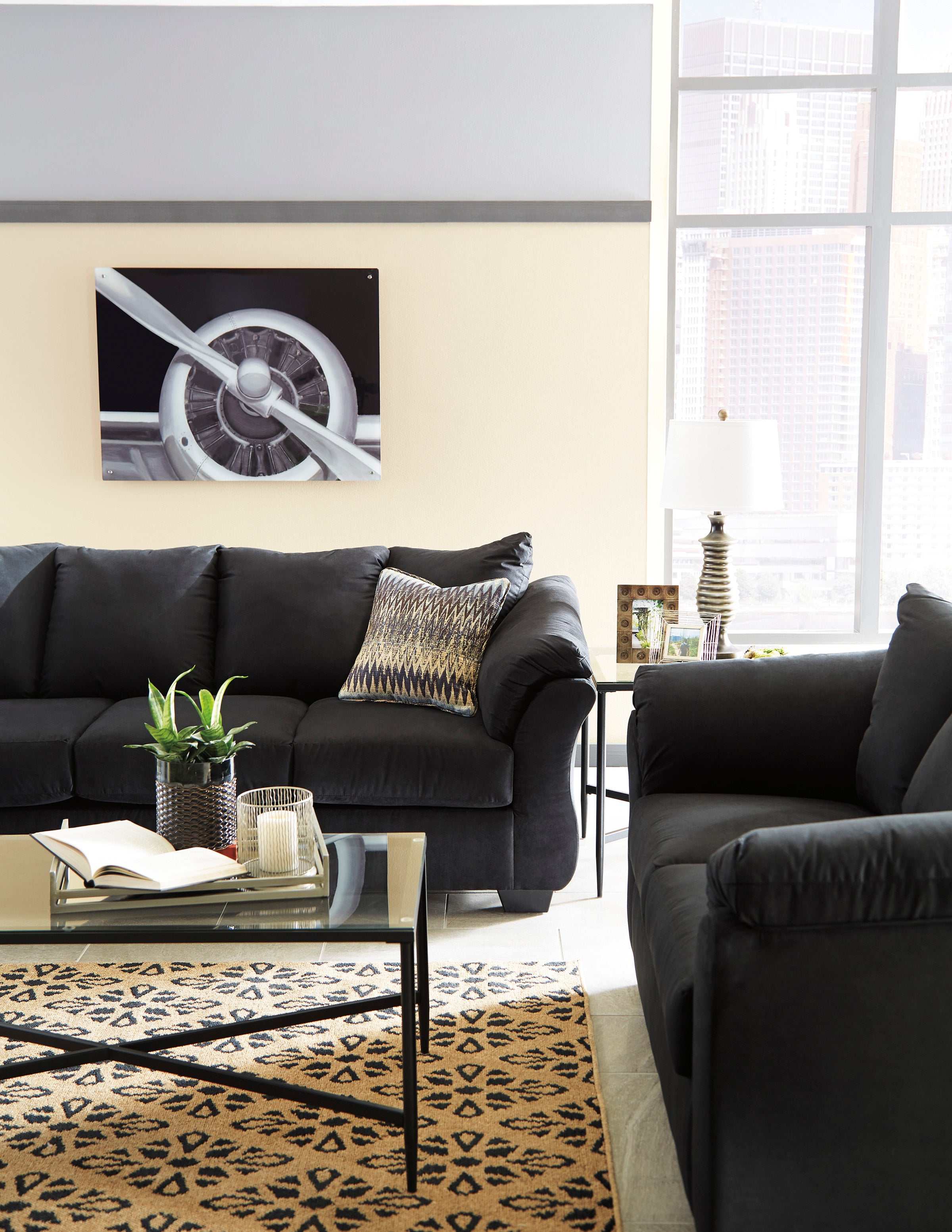 Darcy Stationary Sofa & Loveseat 2pc Living Room Set - Image 6