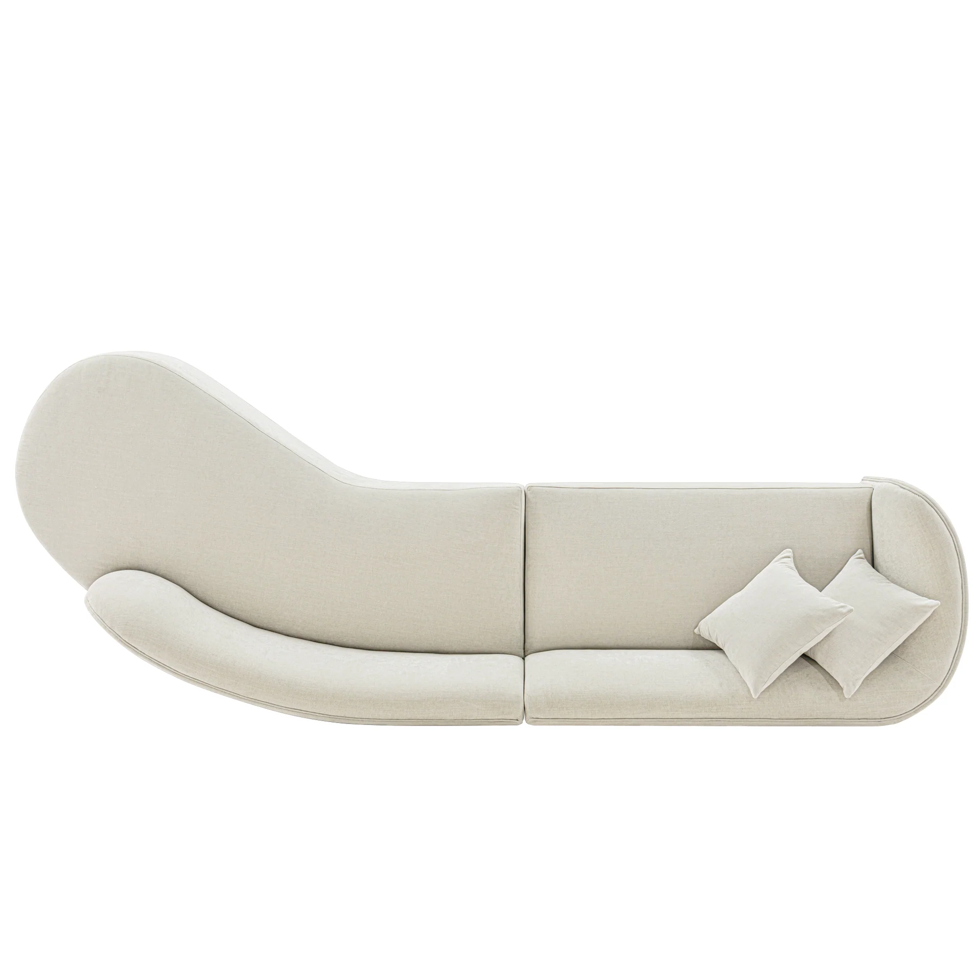 Daria Sofa in Ivory - Image 9
