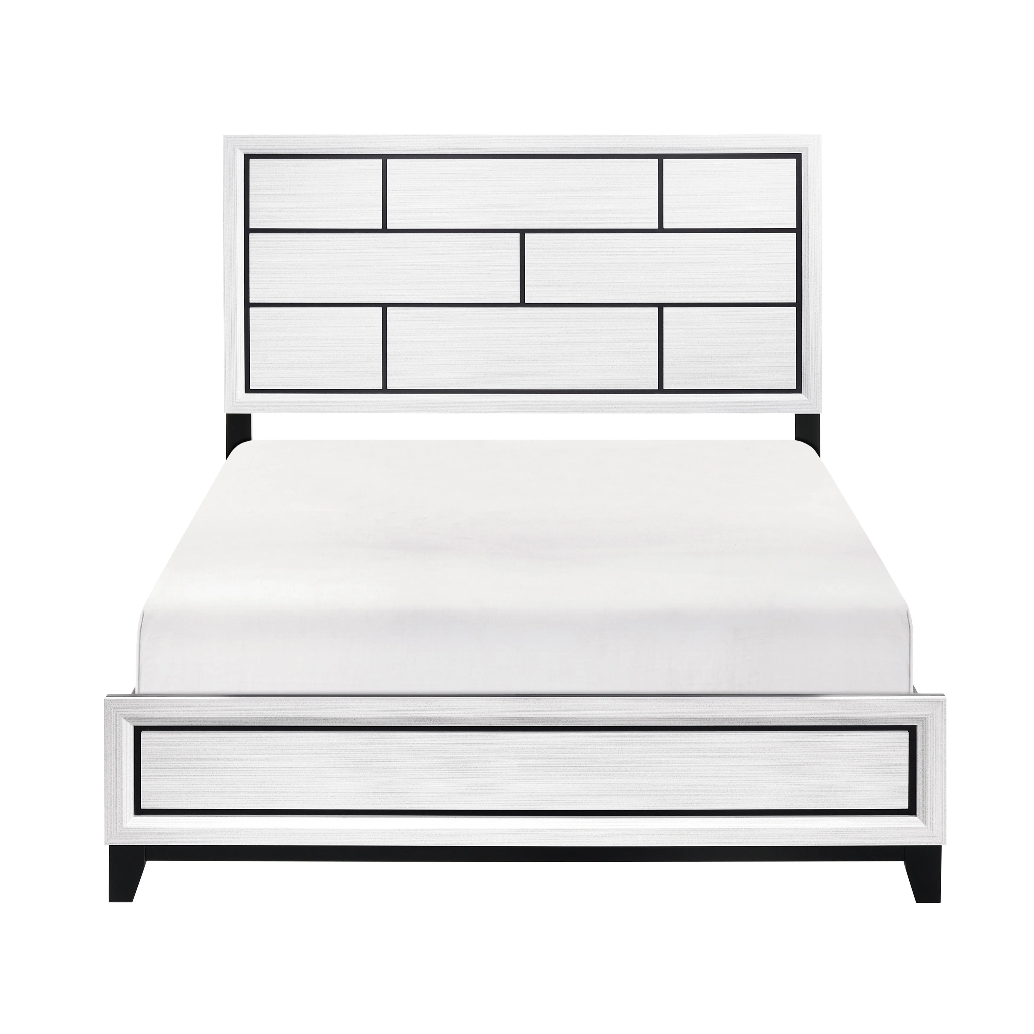 Davi White 4-Piece Queen Bedroom Set - Image 2