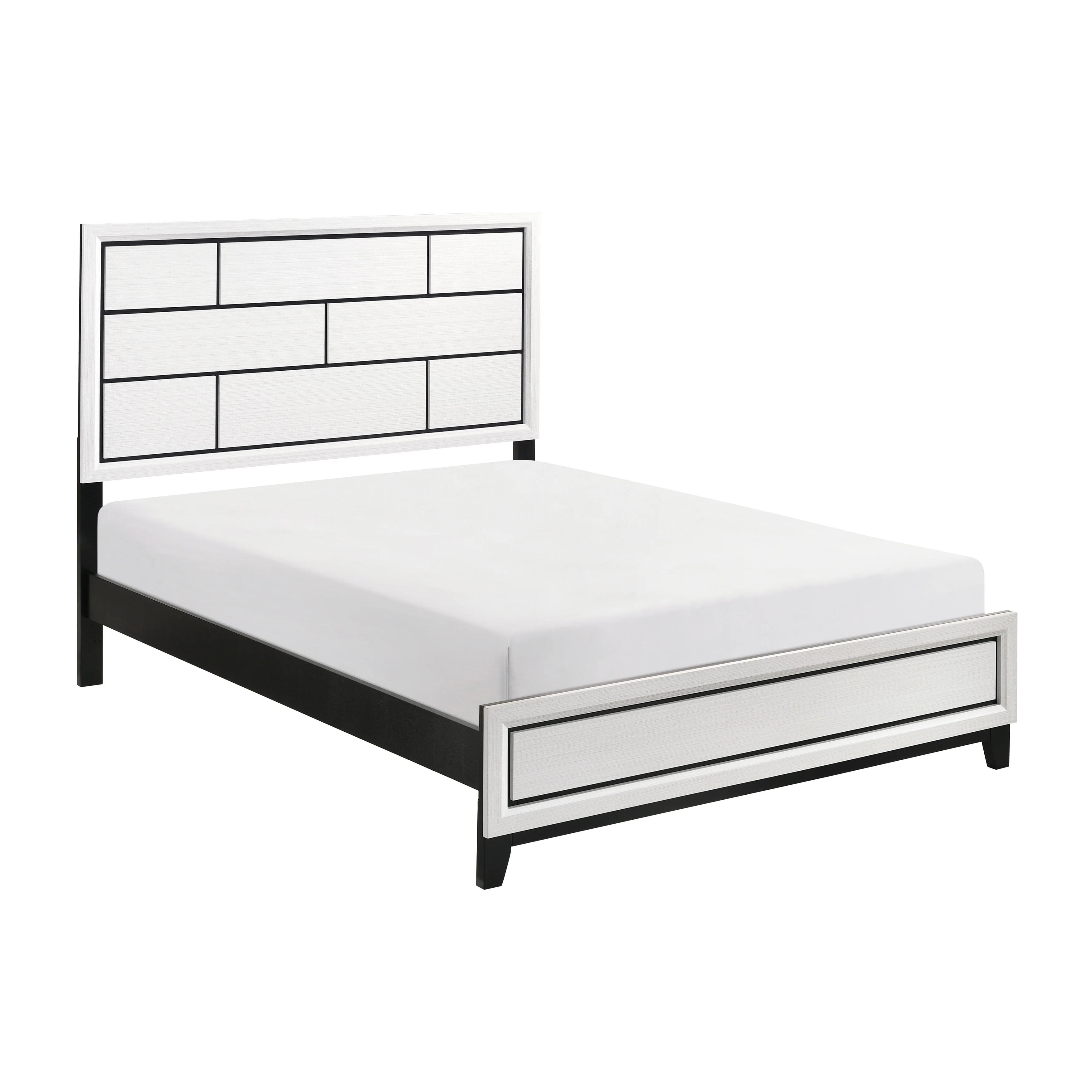 Davi White 4-Piece Queen Bedroom Set - Image 4