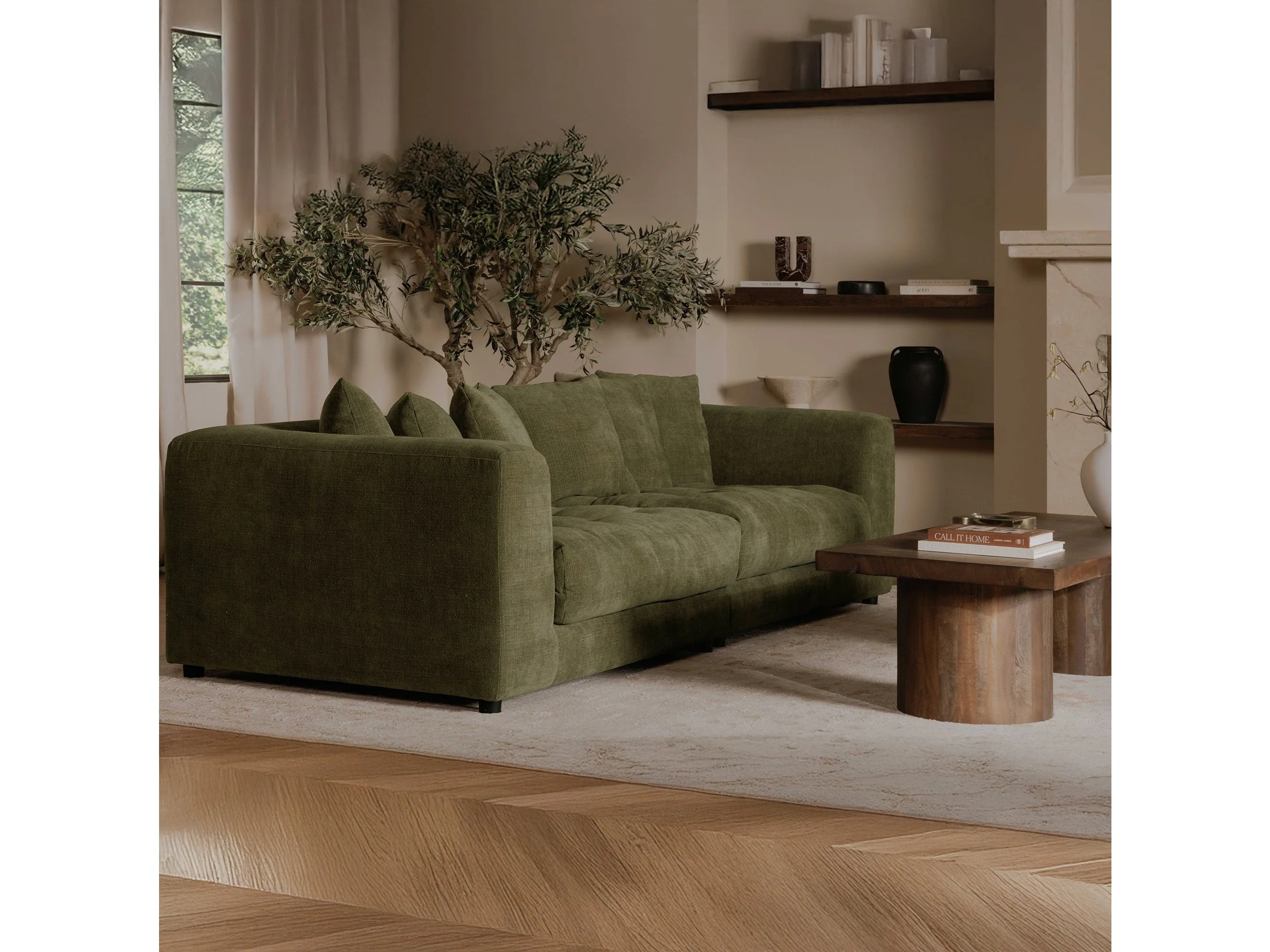 Davie Olive Sofa