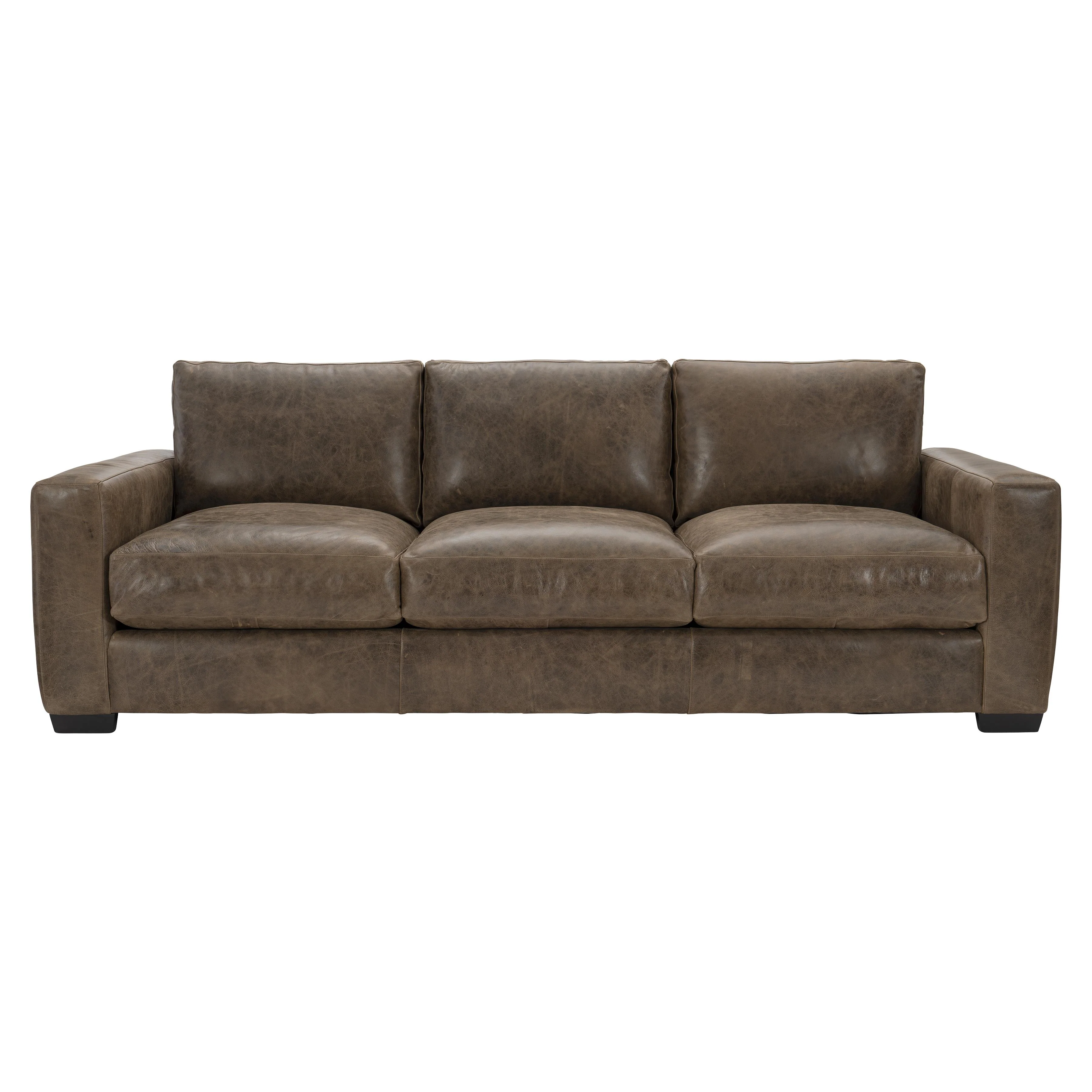 Dawkins Brown Leather Sofa - Image 3