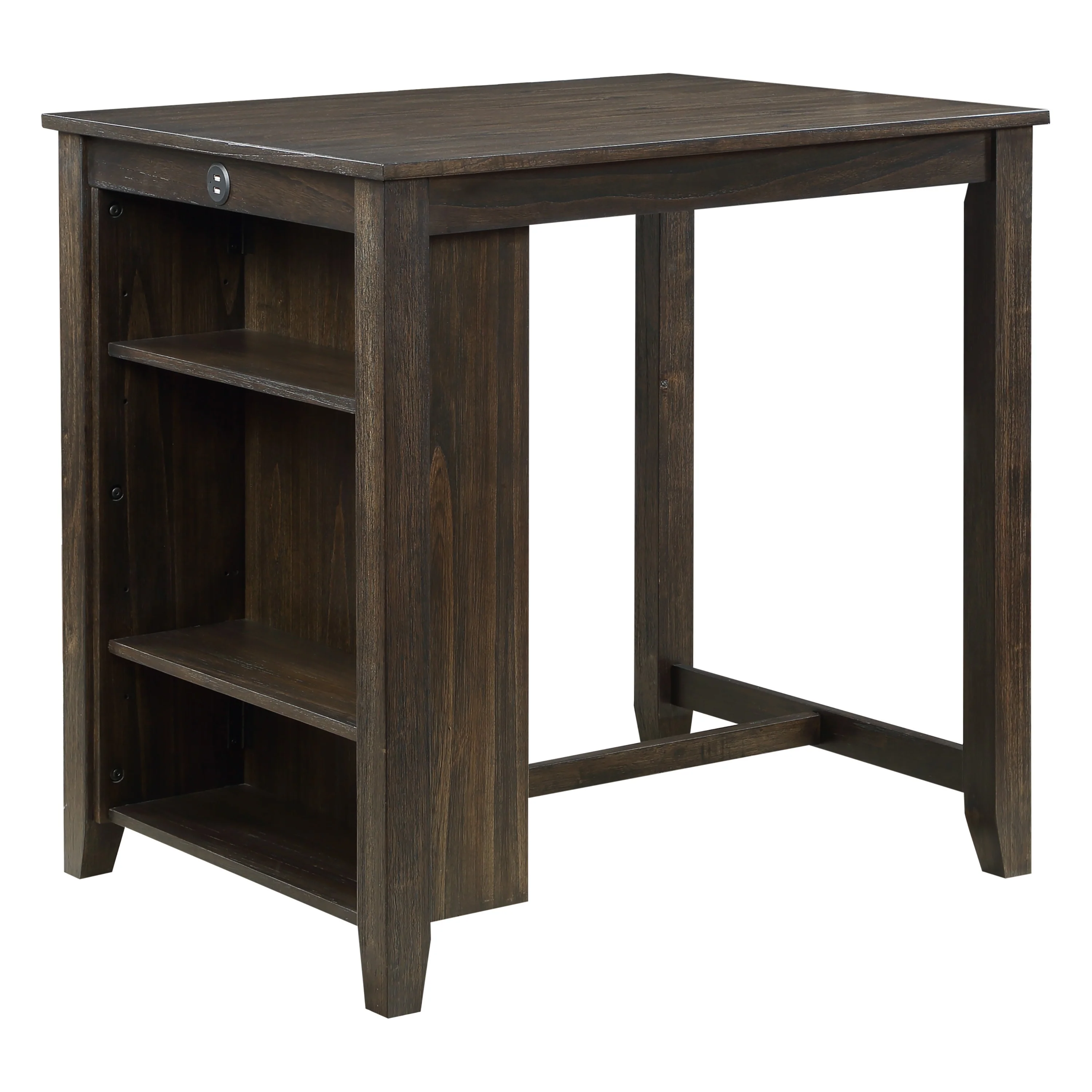 Daye Dark Cherry/Brown 3-Piece Pack Counter Height Set - Image 4