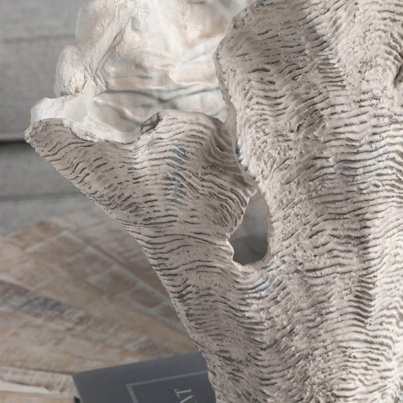 Deacon Large White Coral Sculpture - Image 4