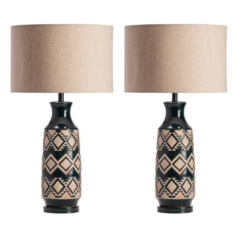 Decker Tan/Gold Table Lamp (Set of 2) - Image 3