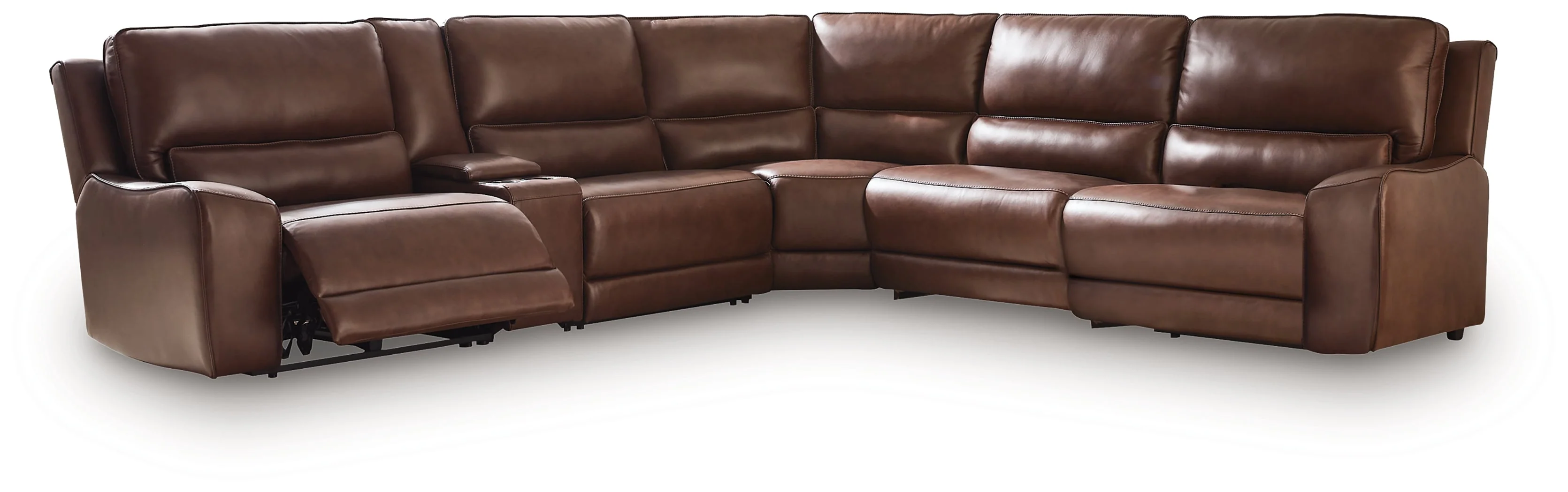 DeepWakes Canyon 6-Piece Reclining Sectional with Storage Console (Online Special Price) - Image 2