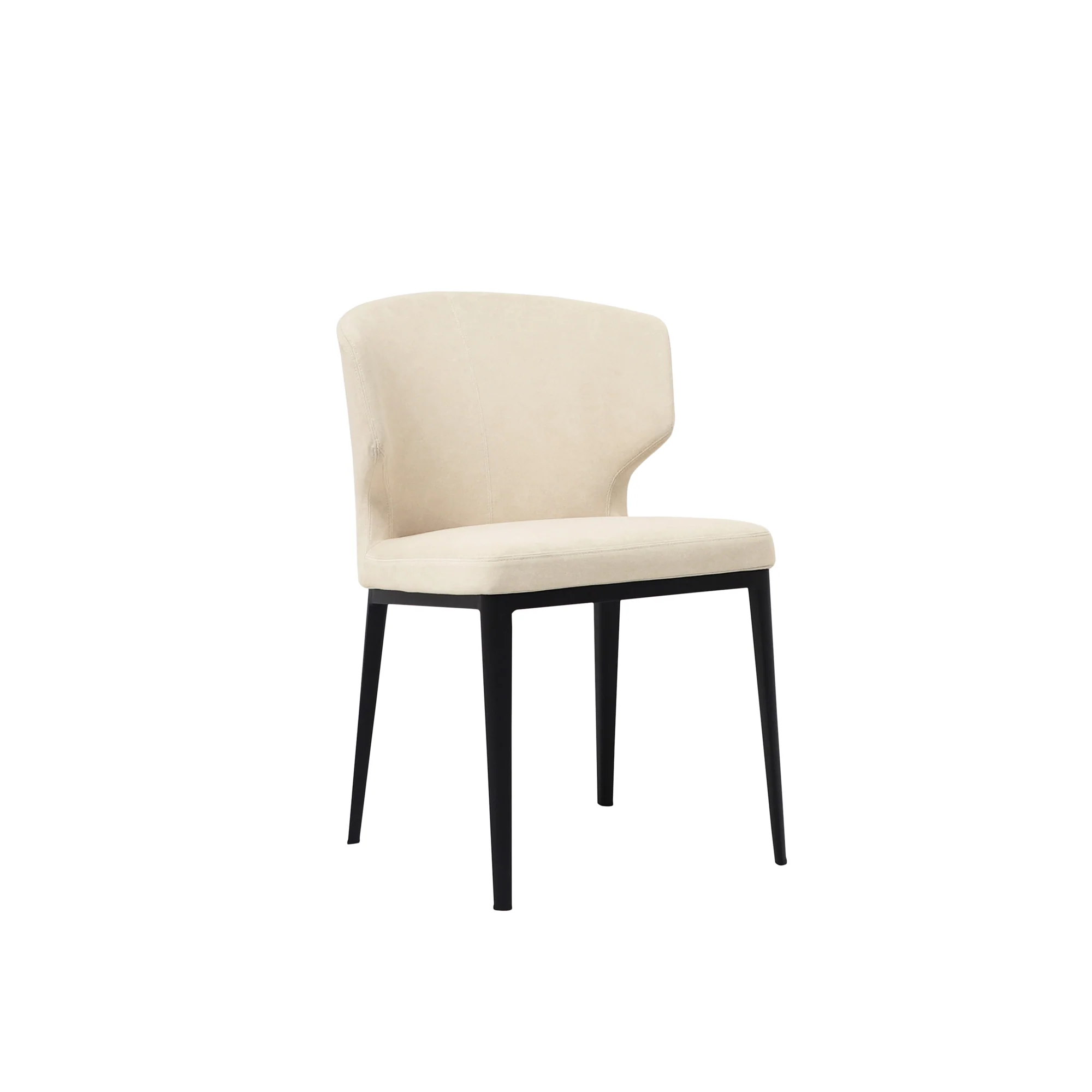 Delaney Warm Beige Dining Chair (Set of 2) - Image 2