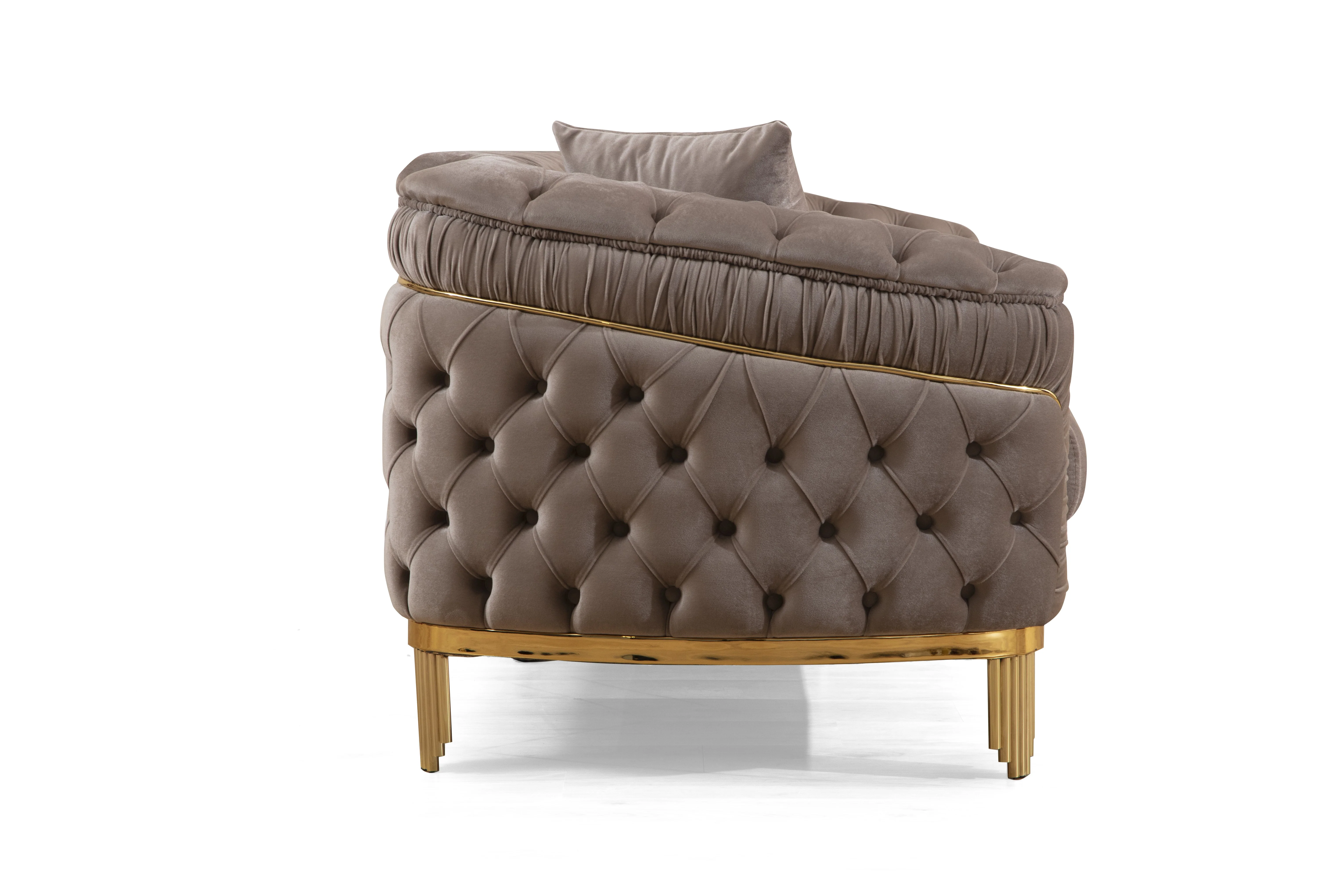 Delfi Taupe 3-Piece Living Room Set - Image 16