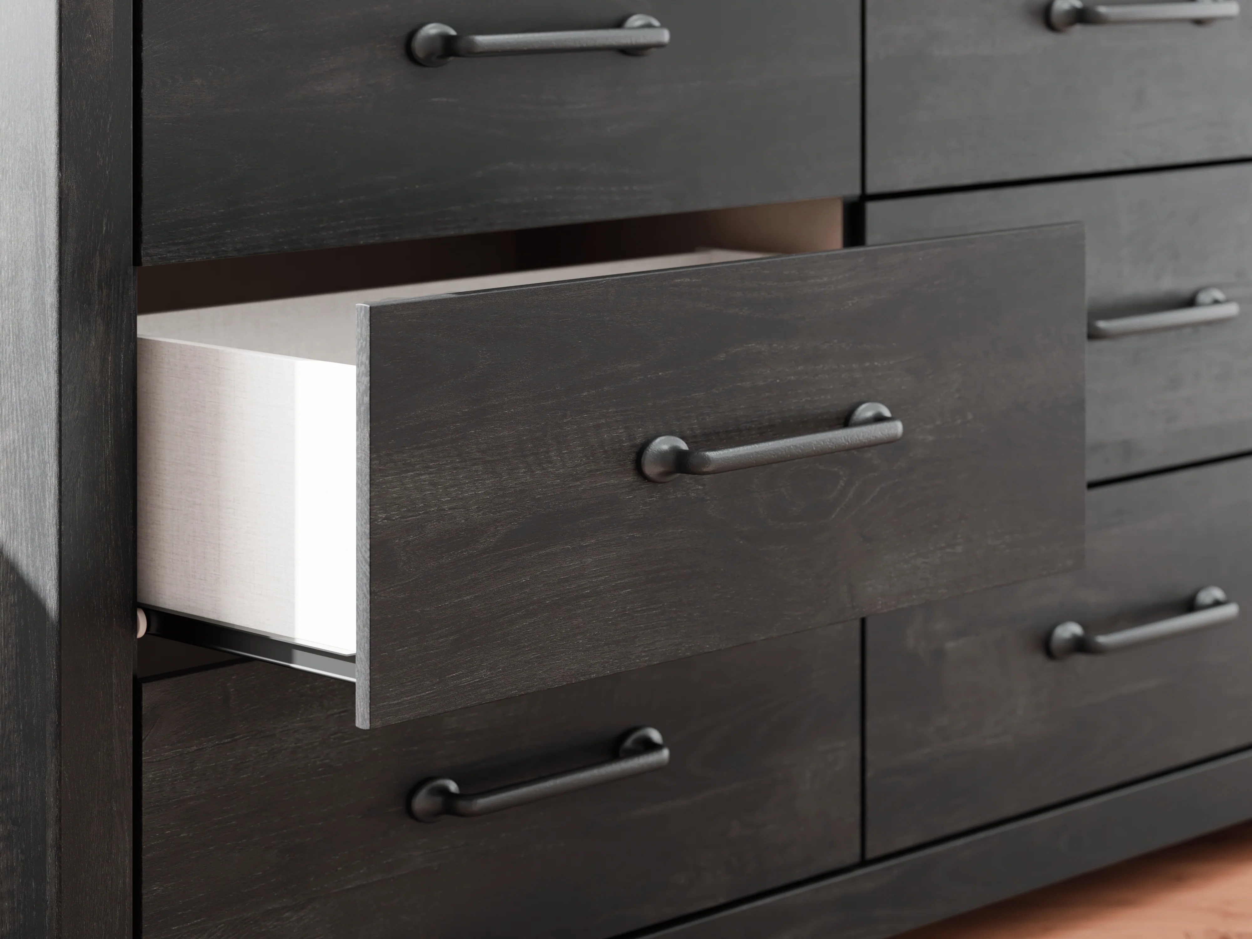 Delmorta Dark Gray Dresser - Image 10