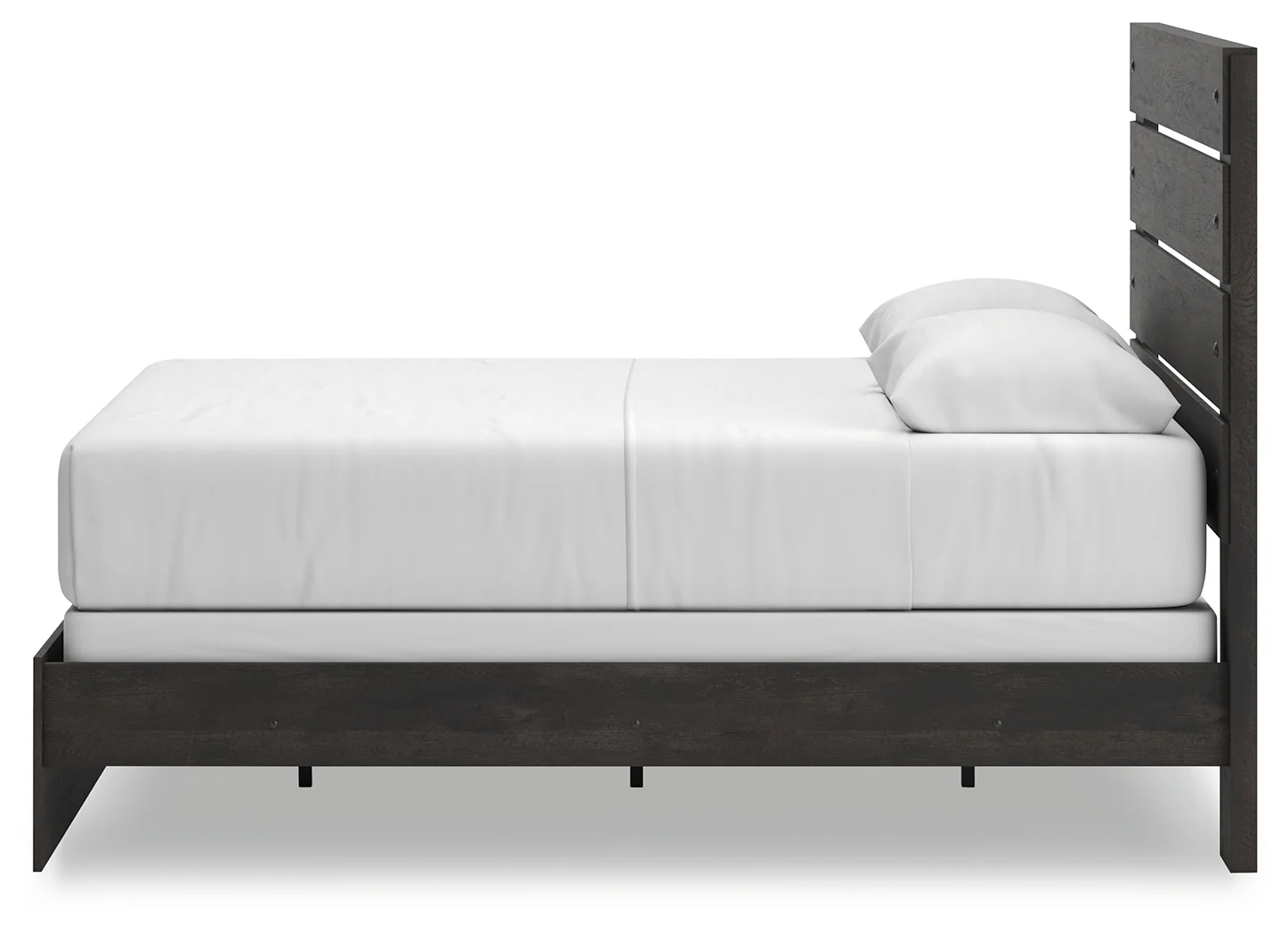 Delmorta Dark Gray Queen Panel Bed - Image 6