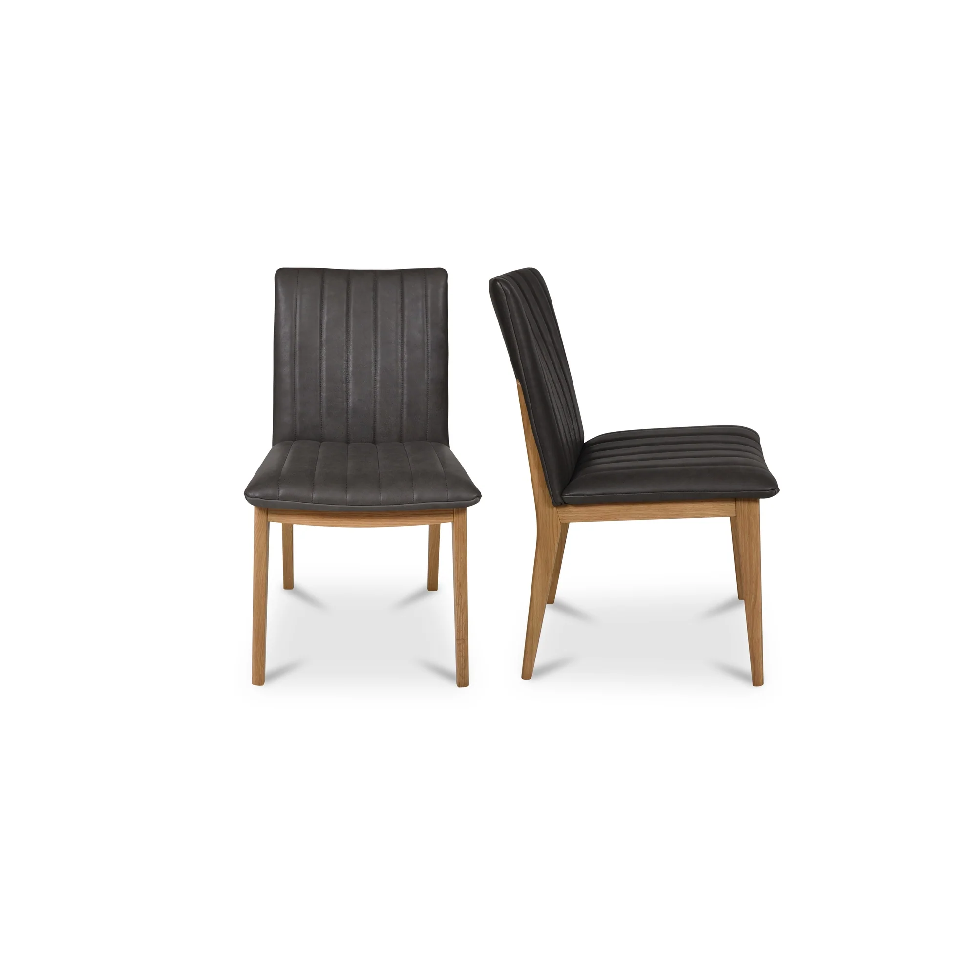 Demi Brown Dining Leather Chair (Set of 2) - Image 4