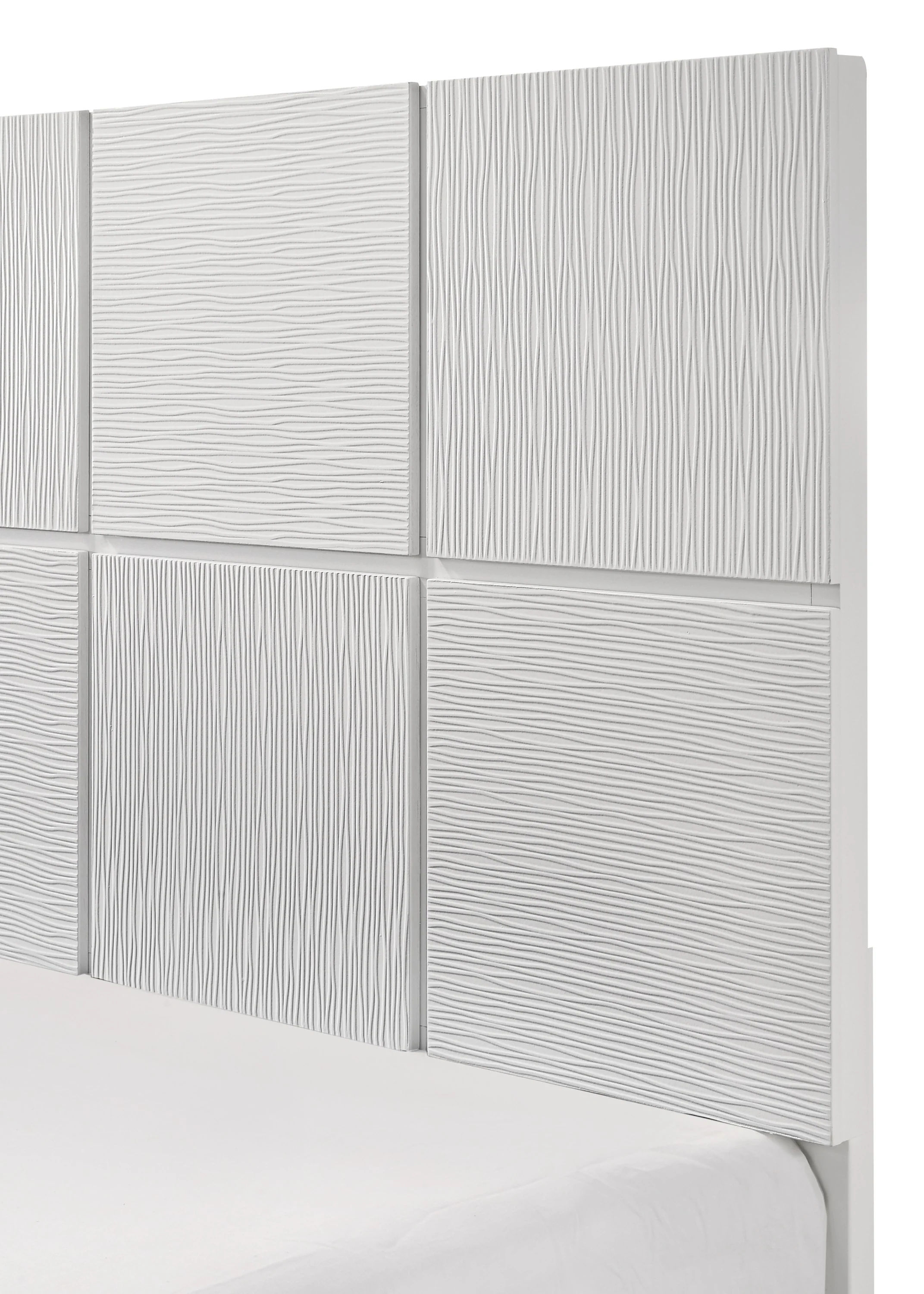 Denker White King Panel Bed - Image 3