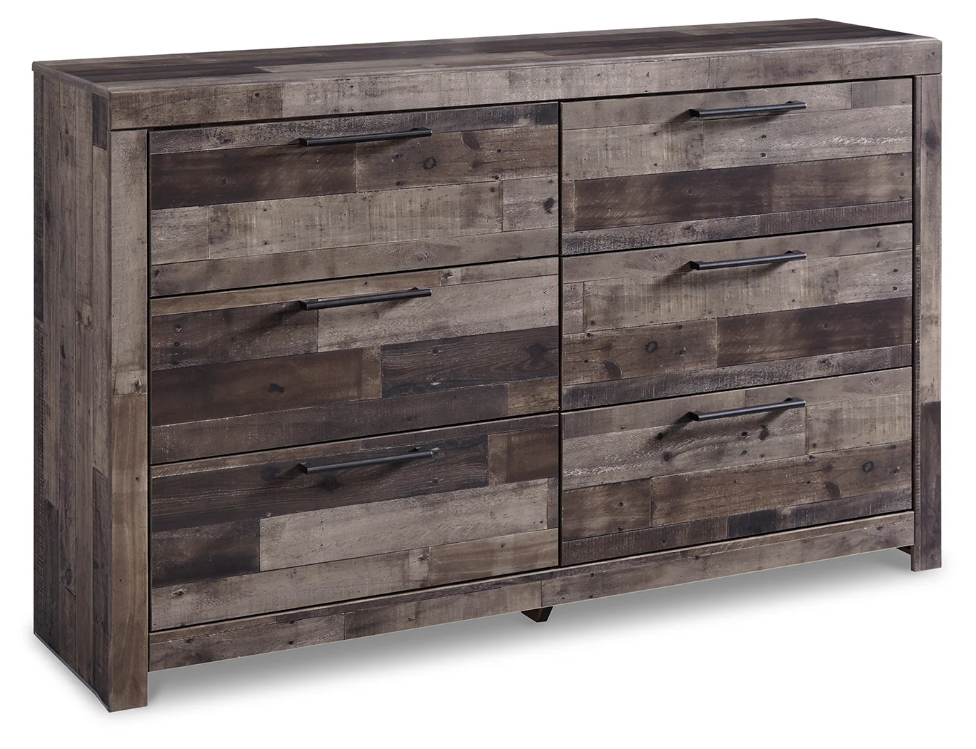 Derekson Multi Gray Full Panel Storage Bedroom Set with Dresser - Image 2
