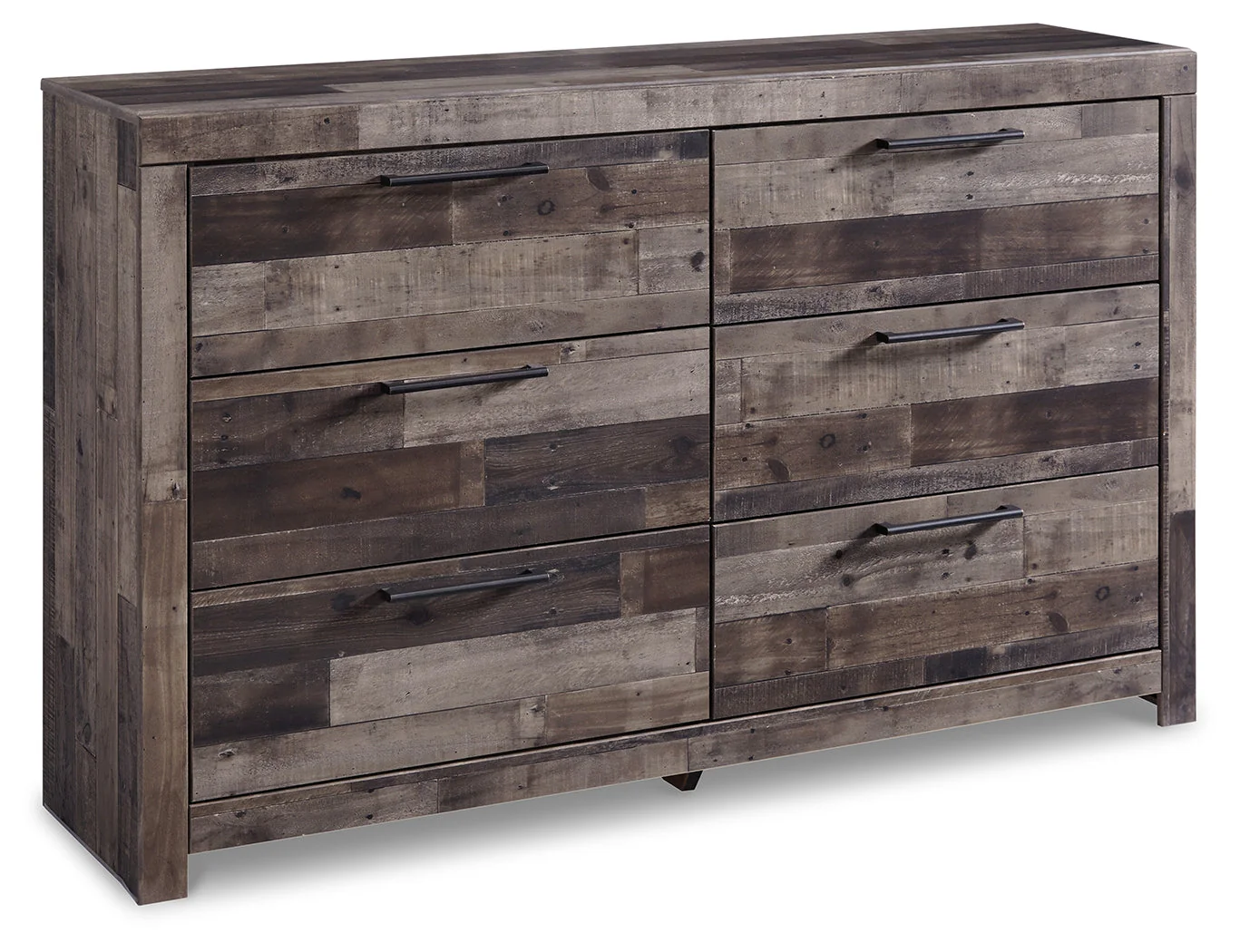 Derekson Multi Gray King Panel Bedroom Set with Dresser, Chest and Nightstand (Online Special Price) - Image 2