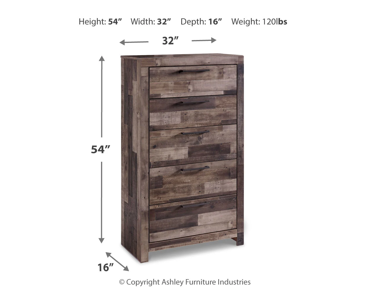 Derekson Multi Gray Queen Storage Bedroom Set with 2 Chests - Image 4